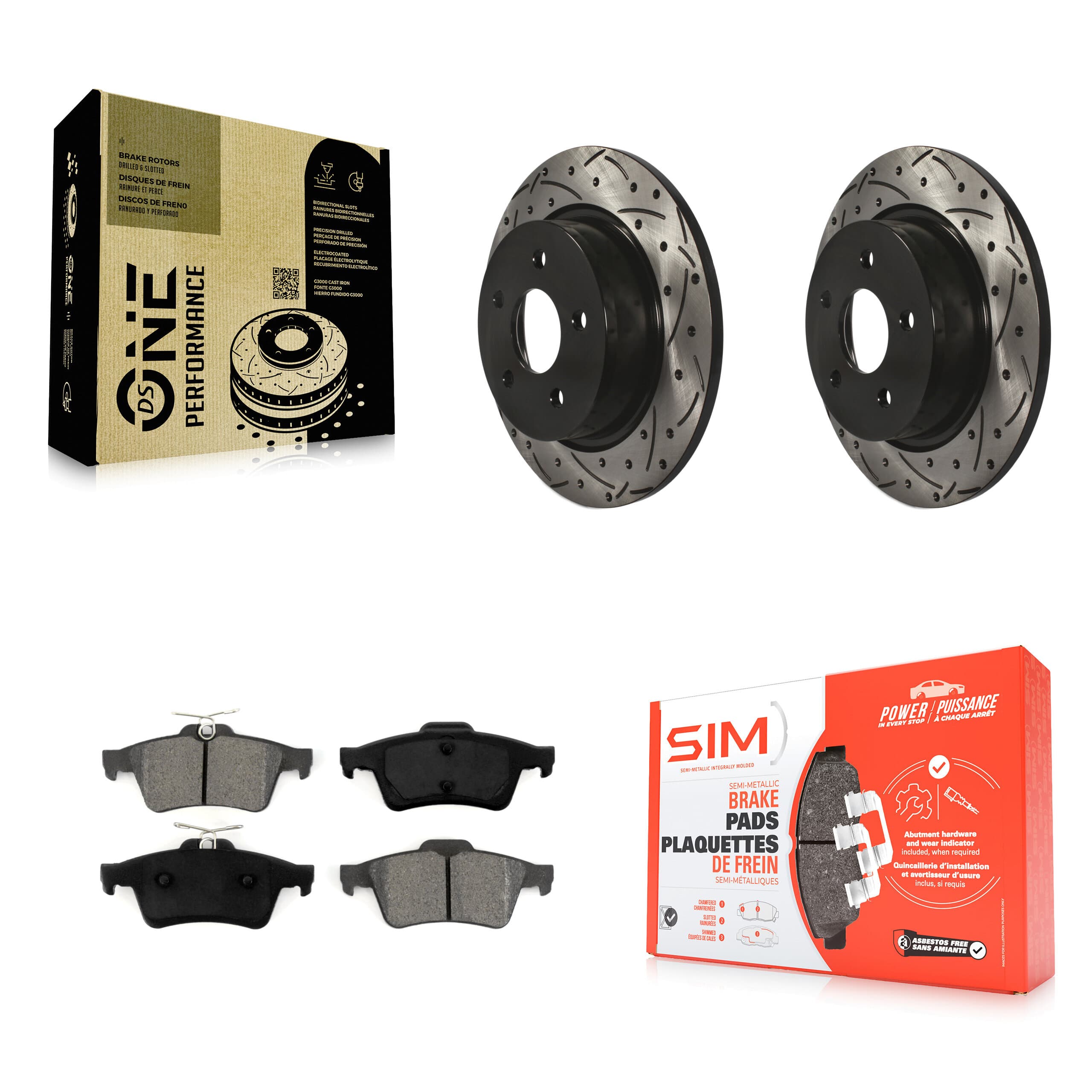 Transit Auto - KDS-100412 - Rear Disc Brake Kits image 1