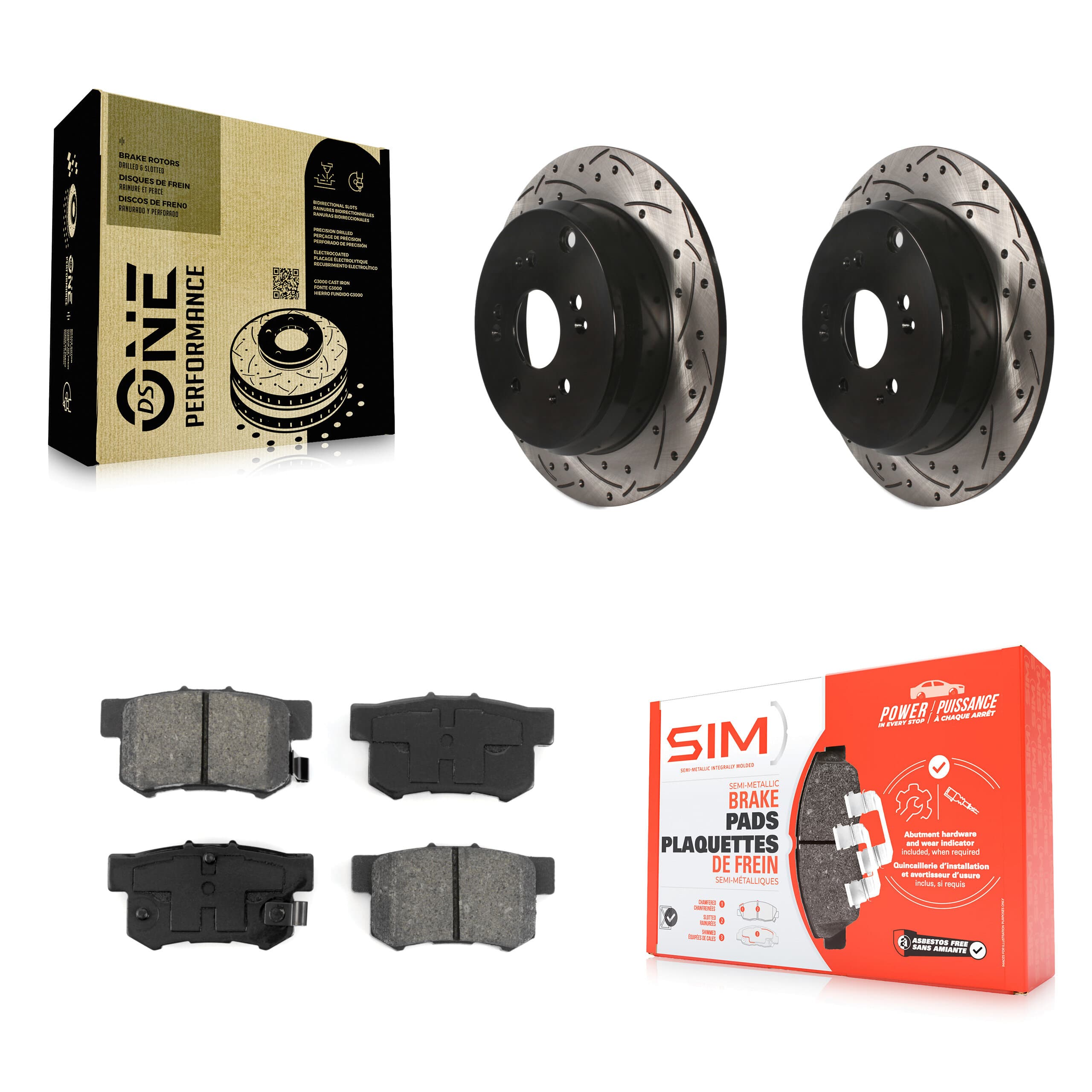Transit Auto - KDS-100440 - Rear Disc Brake Kits image 1
