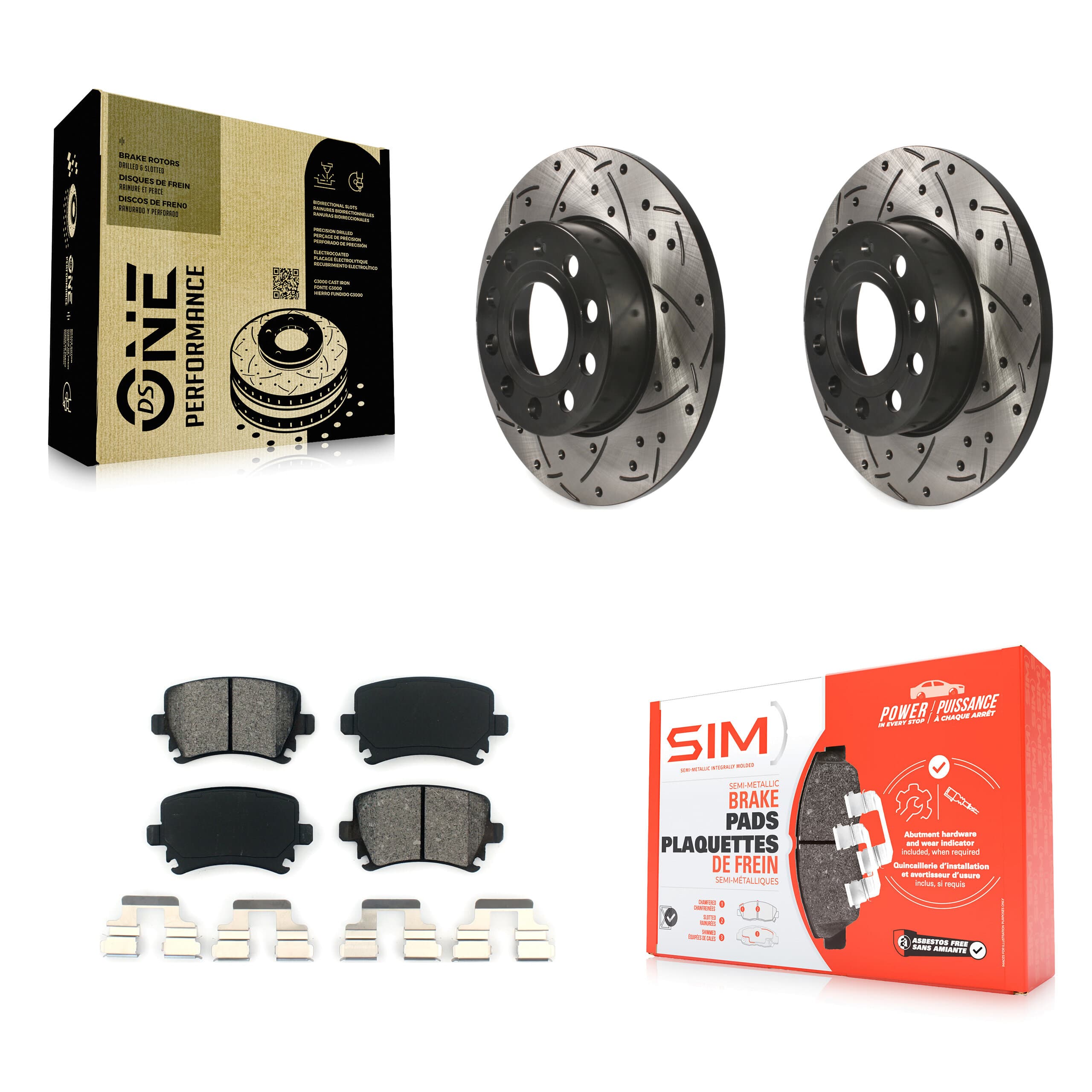 Transit Auto - KDS-100443 - Rear Disc Brake Kits image 1