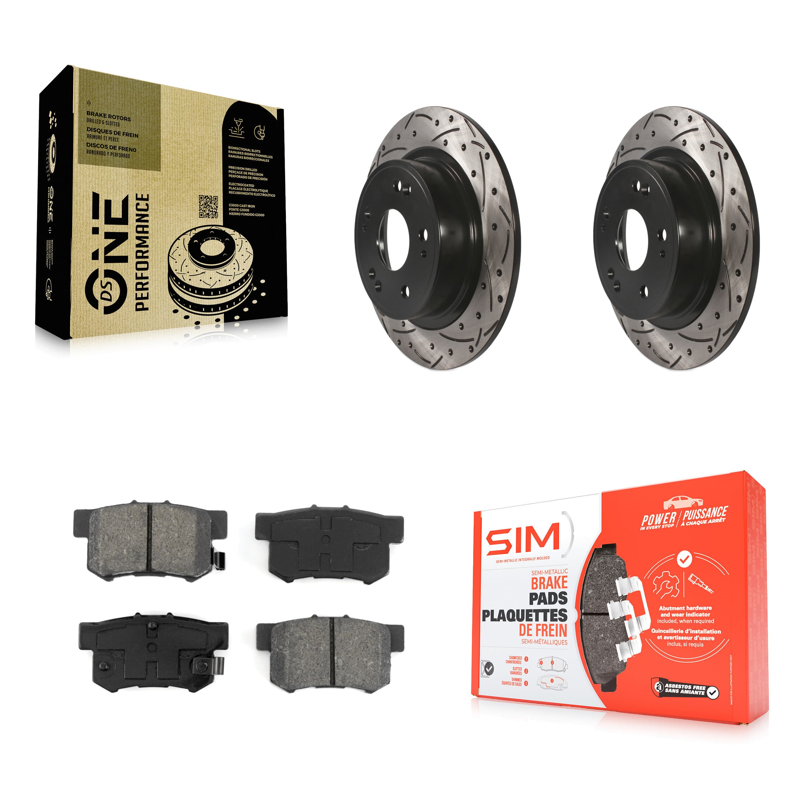 Transit Auto - KDS-100451 - Rear Disc Brake Kits image 1