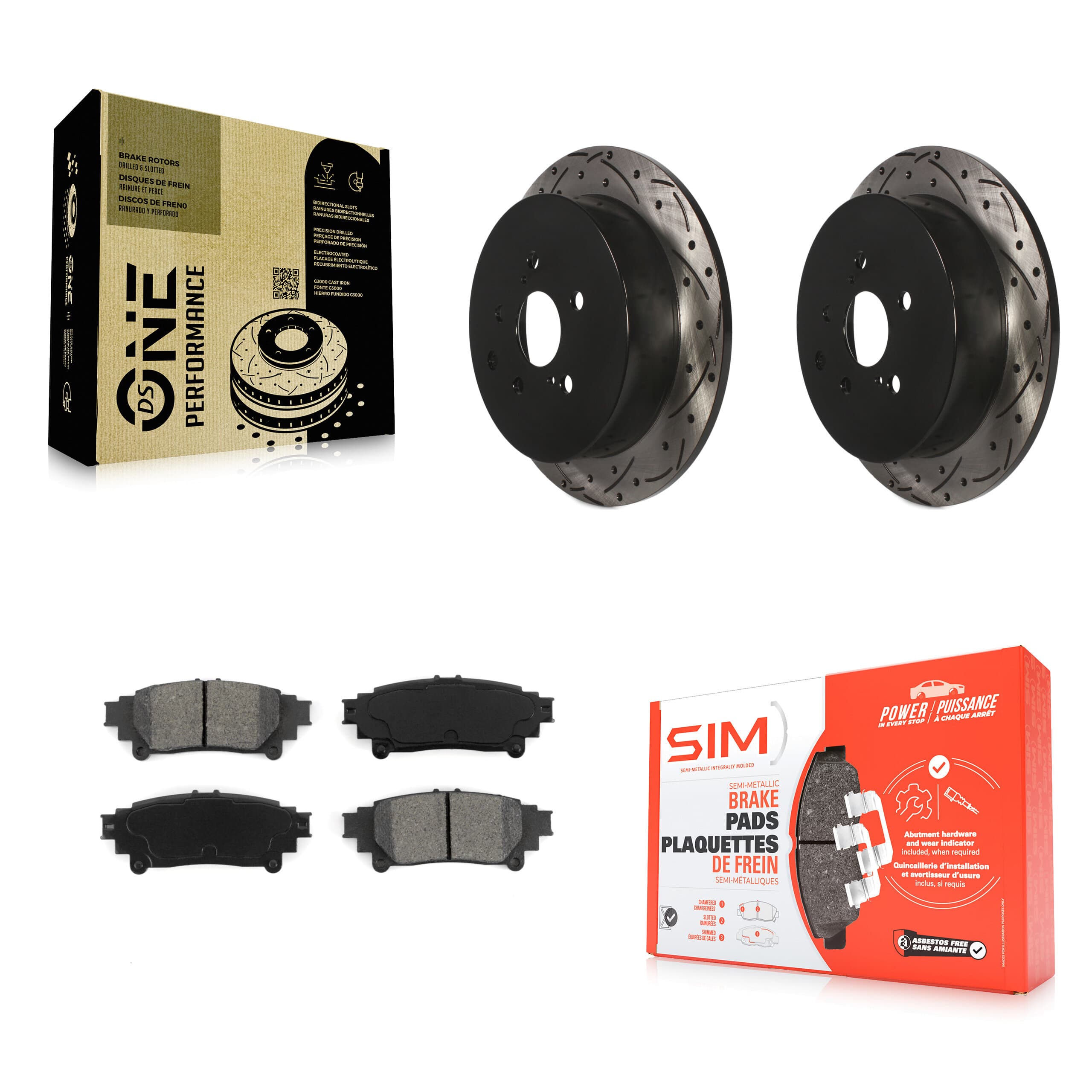 Transit Auto - KDS-100465 - Rear Disc Brake Kits image 1