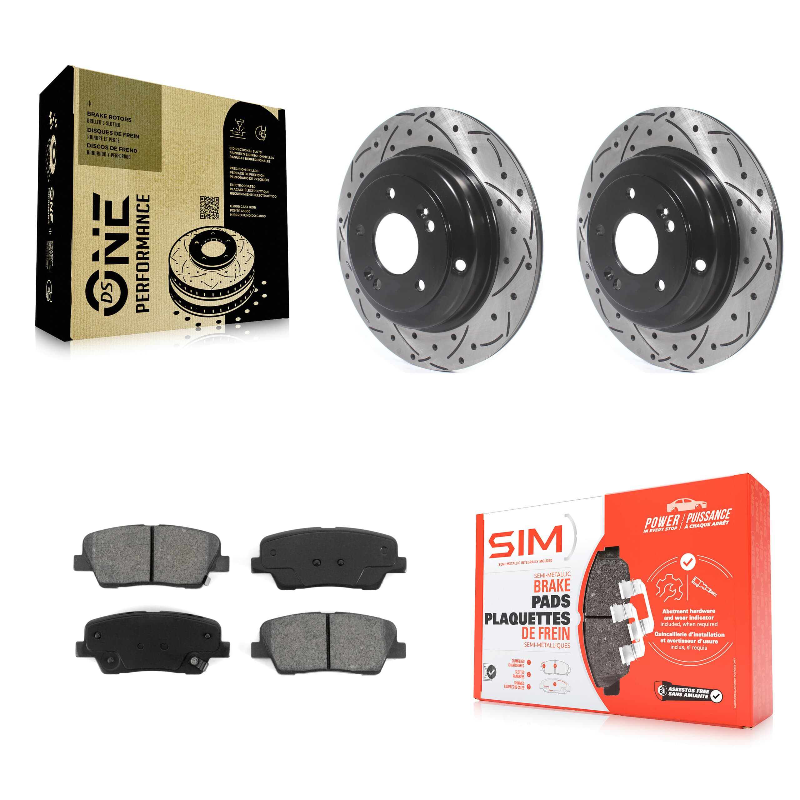 Transit Auto - KDS-100467 - Rear Disc Brake Kits image 1
