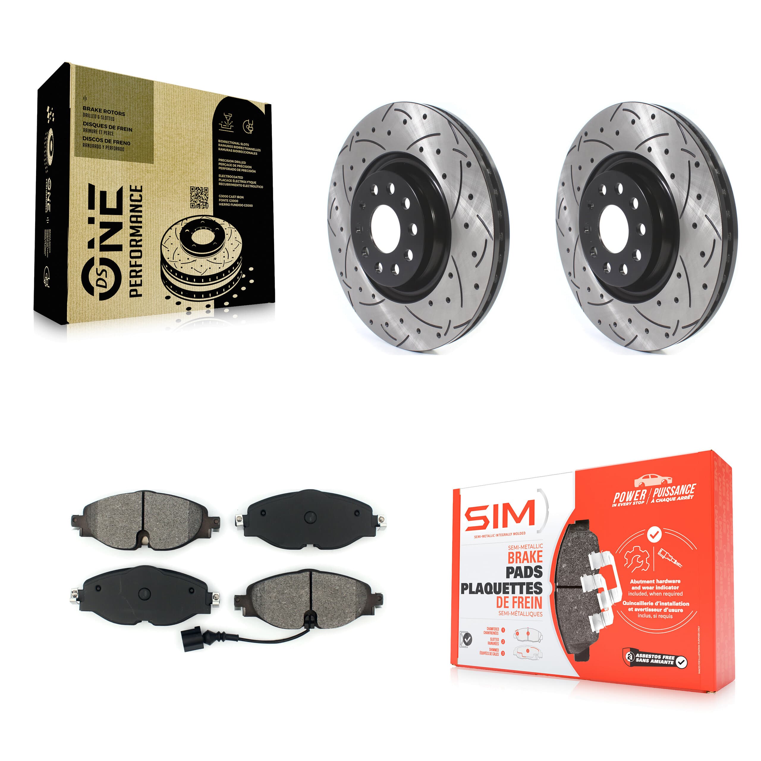 Transit Auto - KDS-100565 - Front Disc Brake Kits image 1