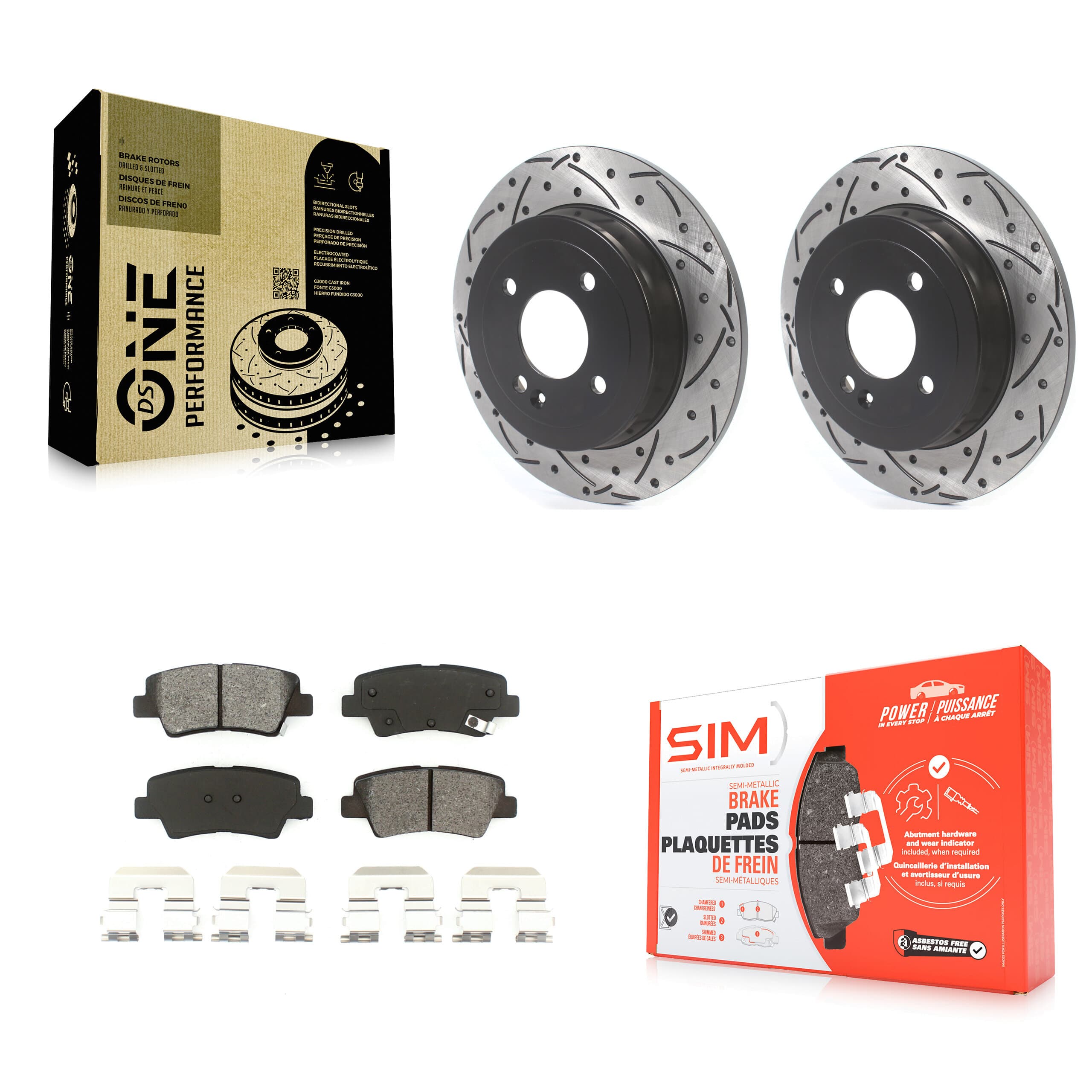 Transit Auto - KDS-100593 - Rear Disc Brake Kits image 1