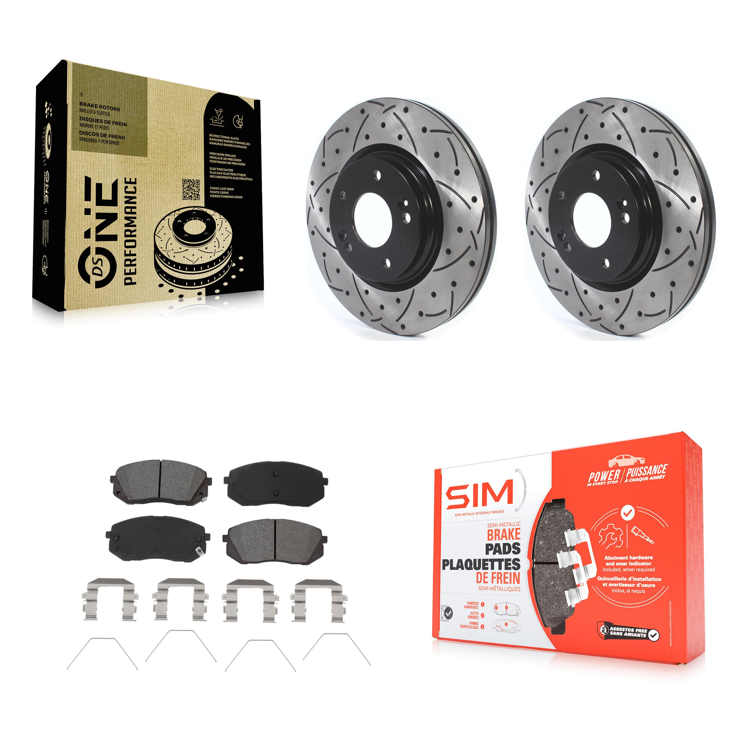 Transit Auto - KDS-100619 - Front Disc Brake Kits image 1