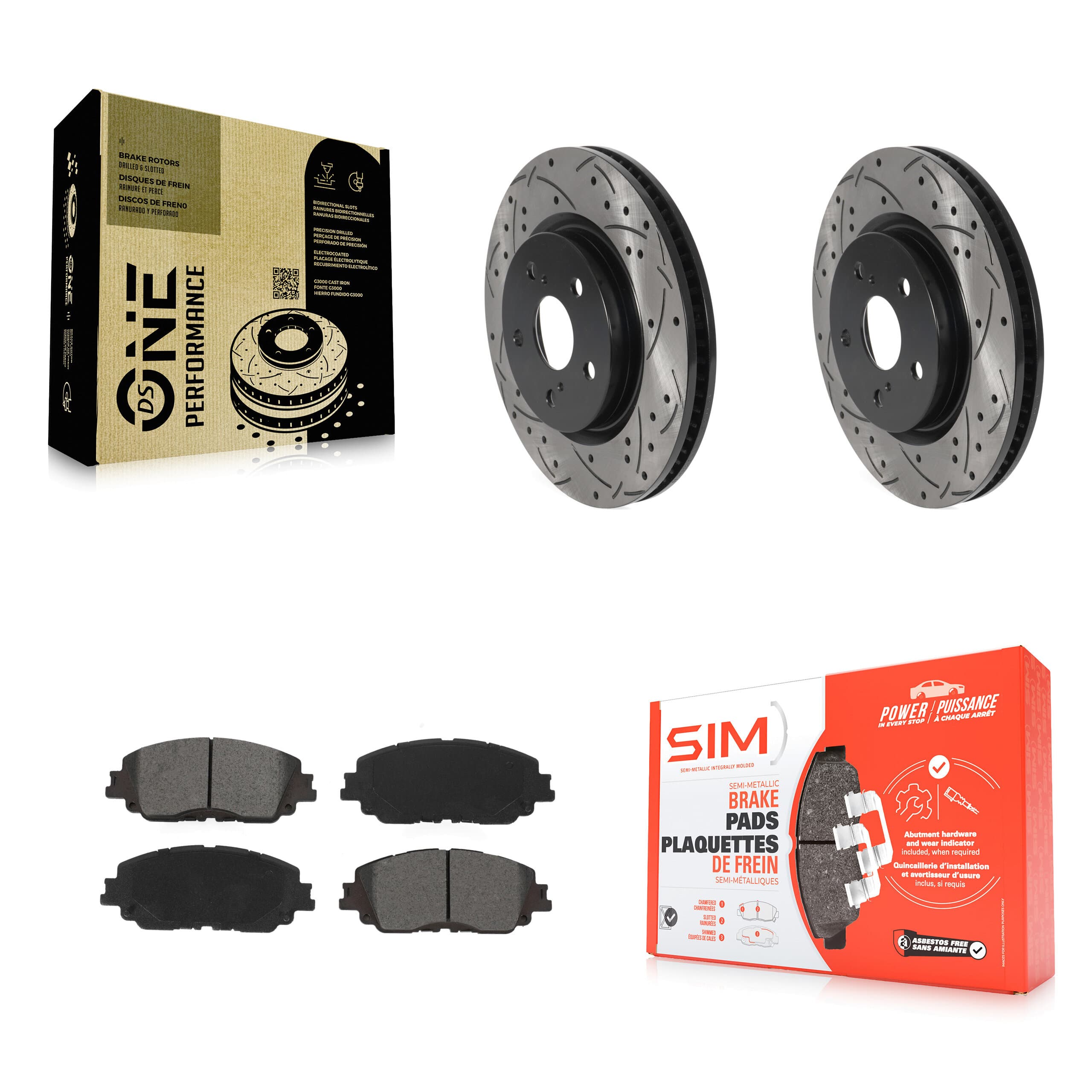 Transit Auto - KDS-100622 - Front Disc Brake Kits image 1