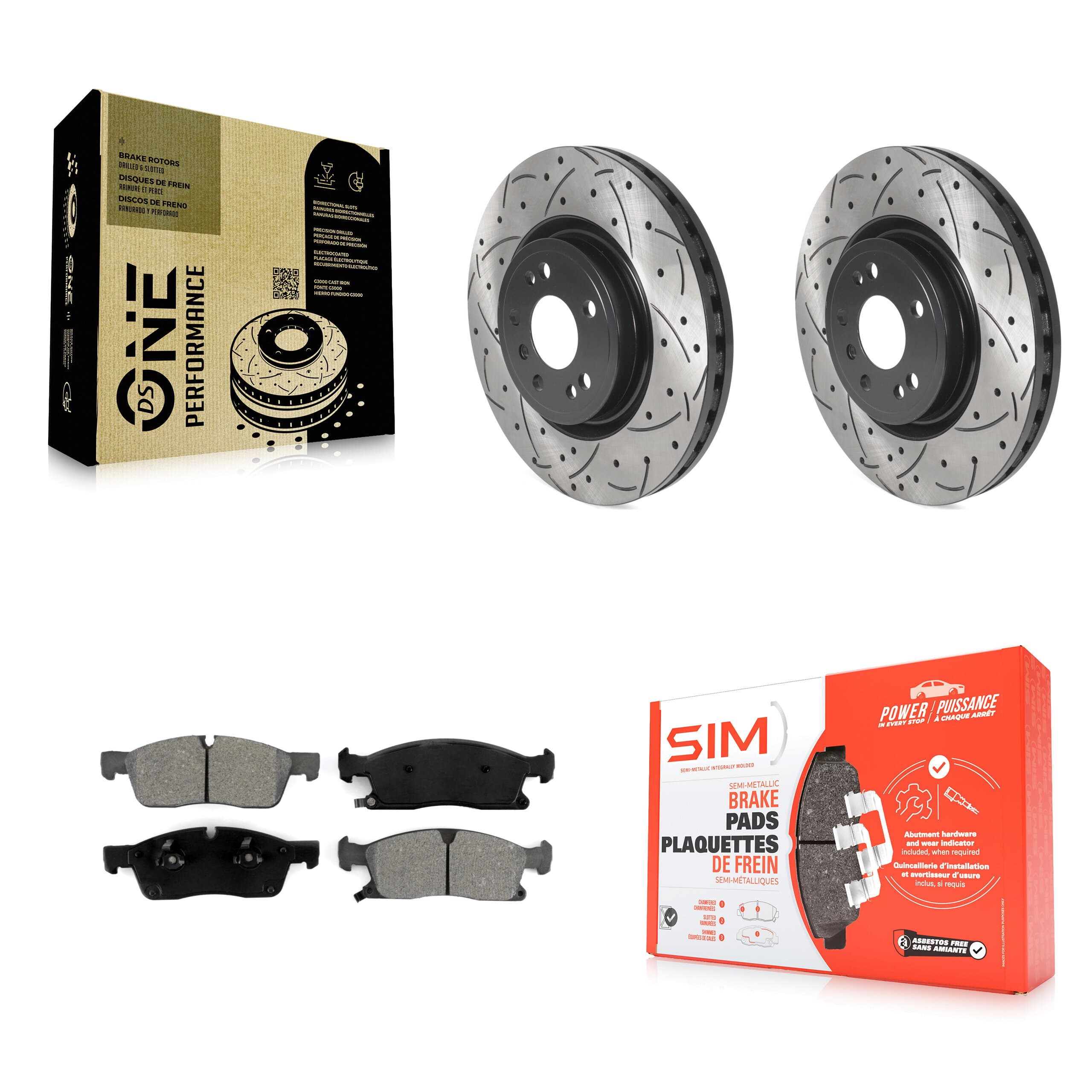 Transit Auto - KDS-100701 - Front Disc Brake Kits image 1