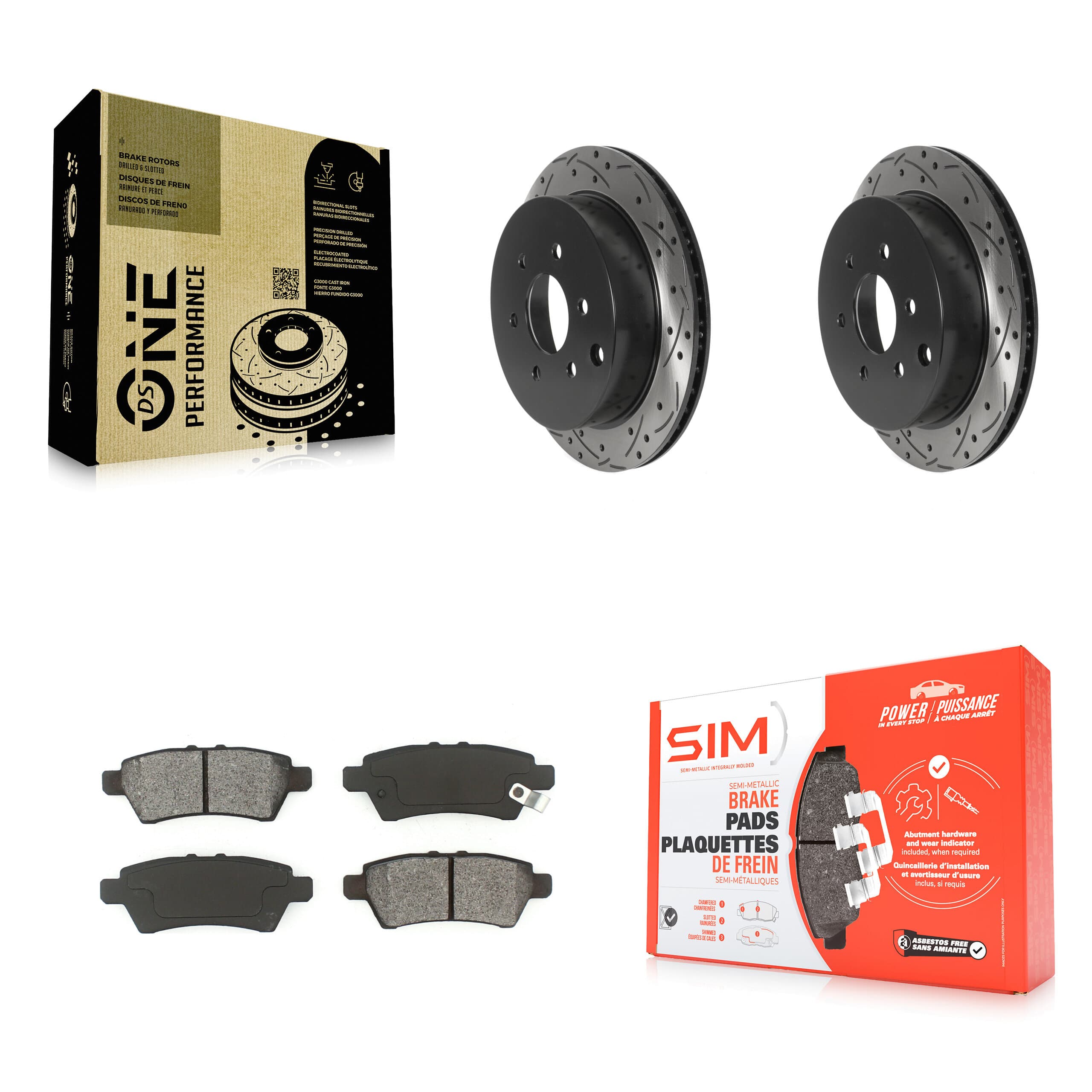 Transit Auto - KDS-100801 - Rear Disc Brake Kits image 1