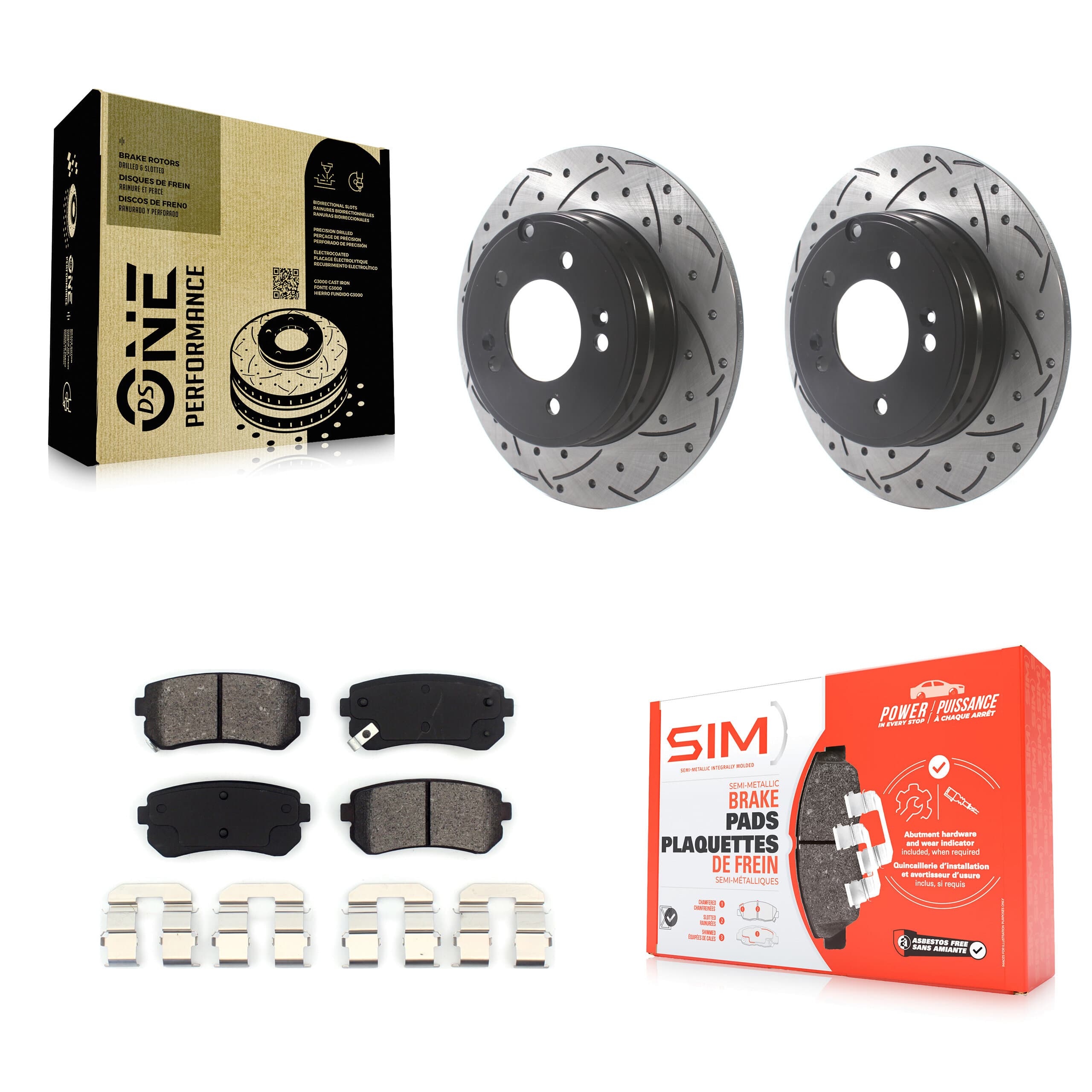 Transit Auto - KDS-100802 - Rear Disc Brake Kits image 1