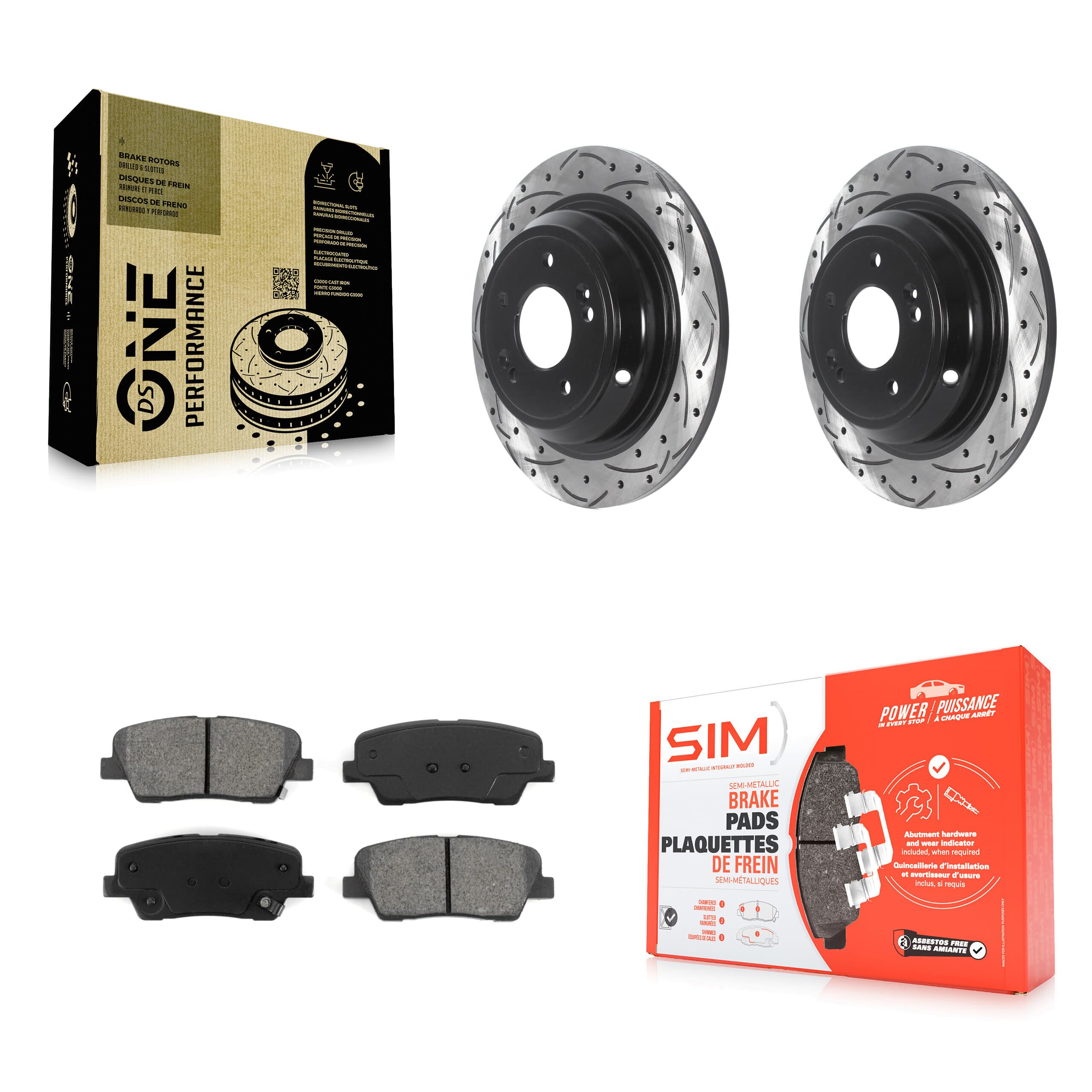 Transit Auto - KDS-100810 - Rear Disc Brake Kits image 1