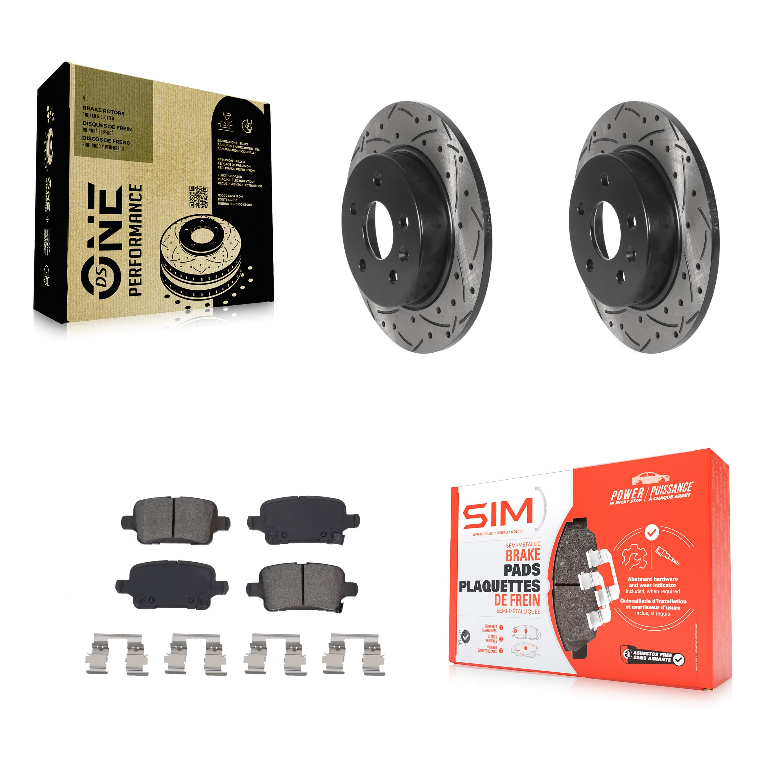 Transit Auto - KDS-100850 - Rear Disc Brake Kits image 1