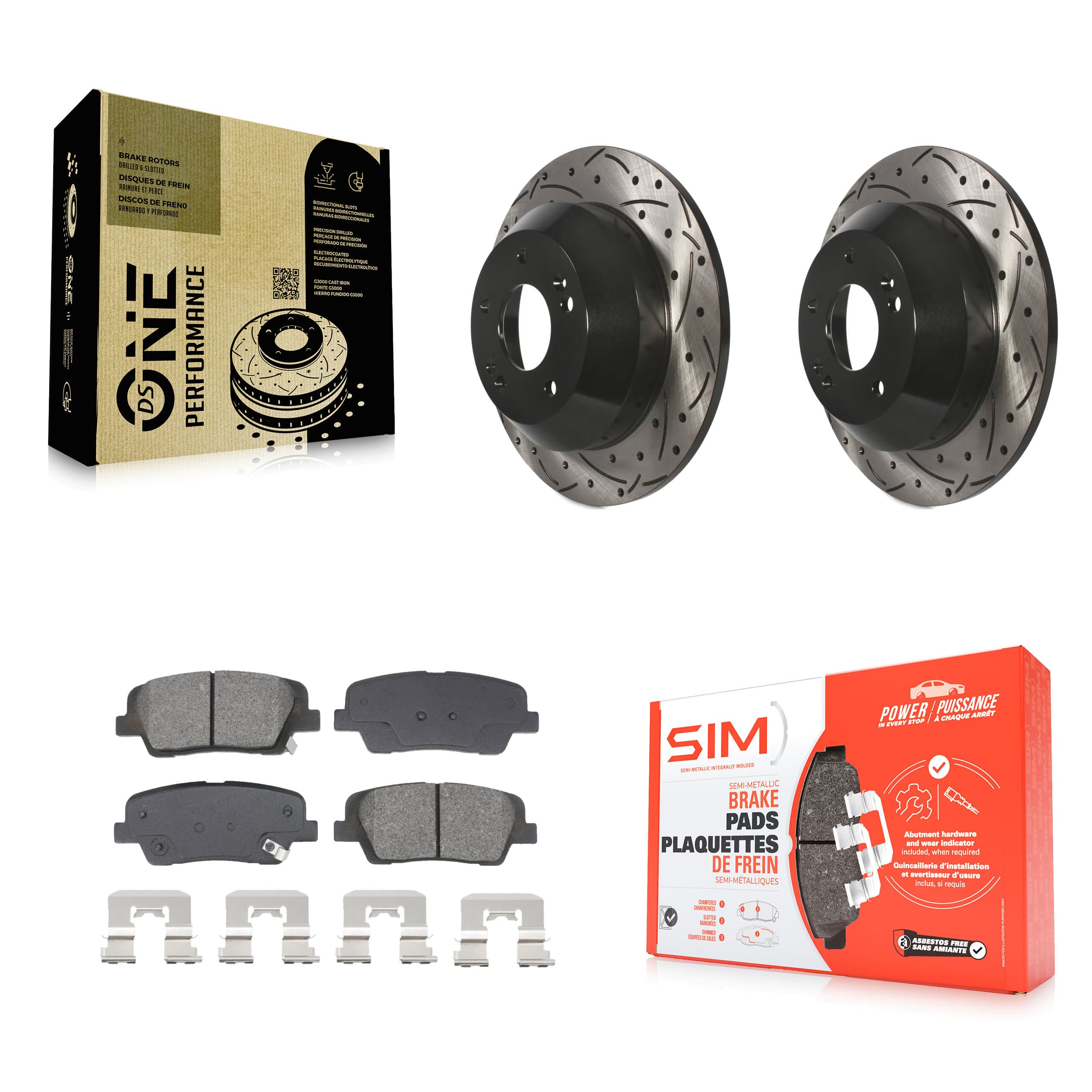 Transit Auto - KDS-100957 - Rear Disc Brake Kits image 1