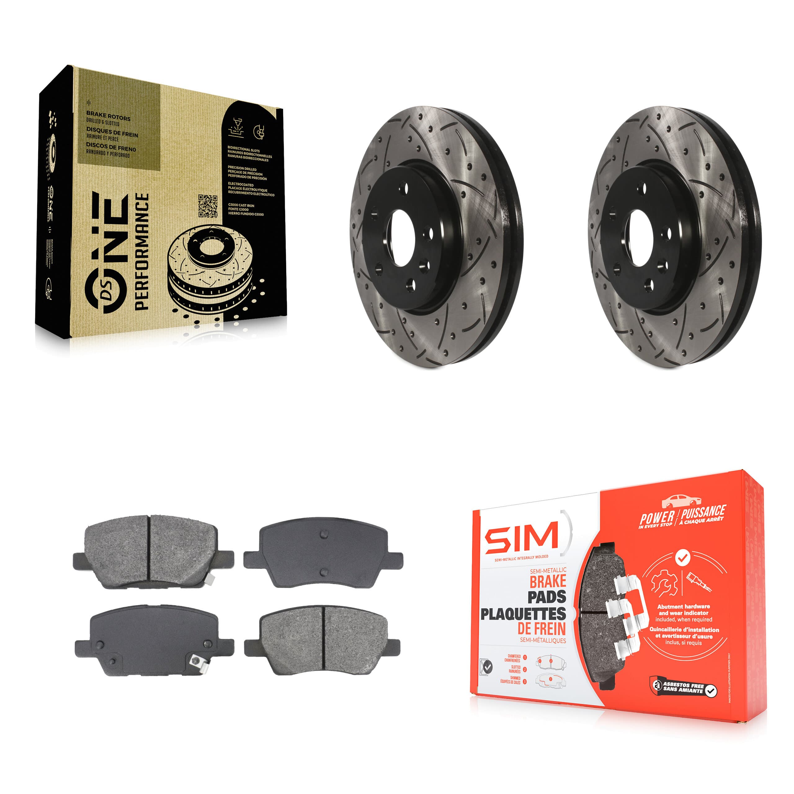 Transit Auto - KDS-101025 - Front Disc Brake Kits image 1