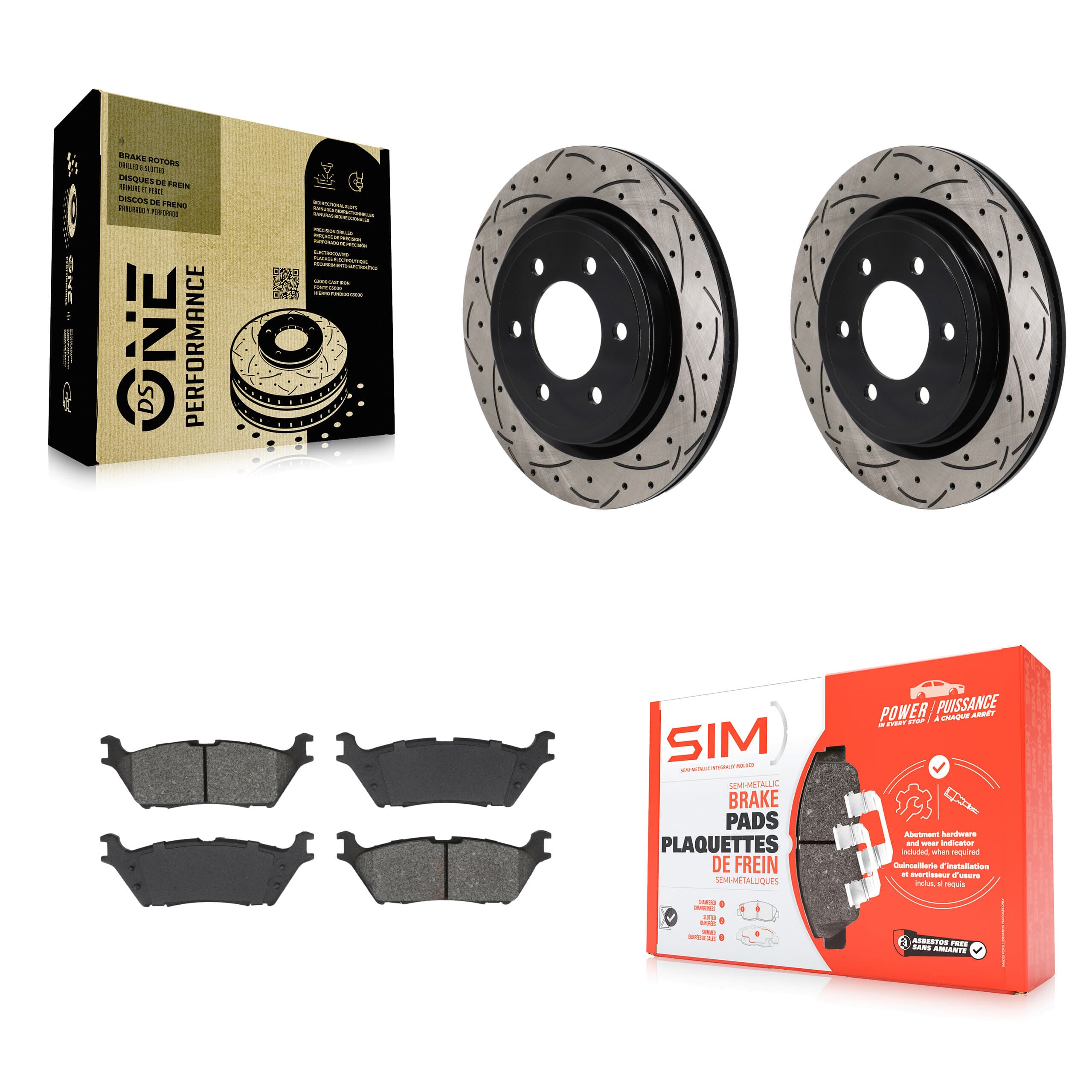 Transit Auto - KDS-101186 - Rear Disc Brake Kits image 1