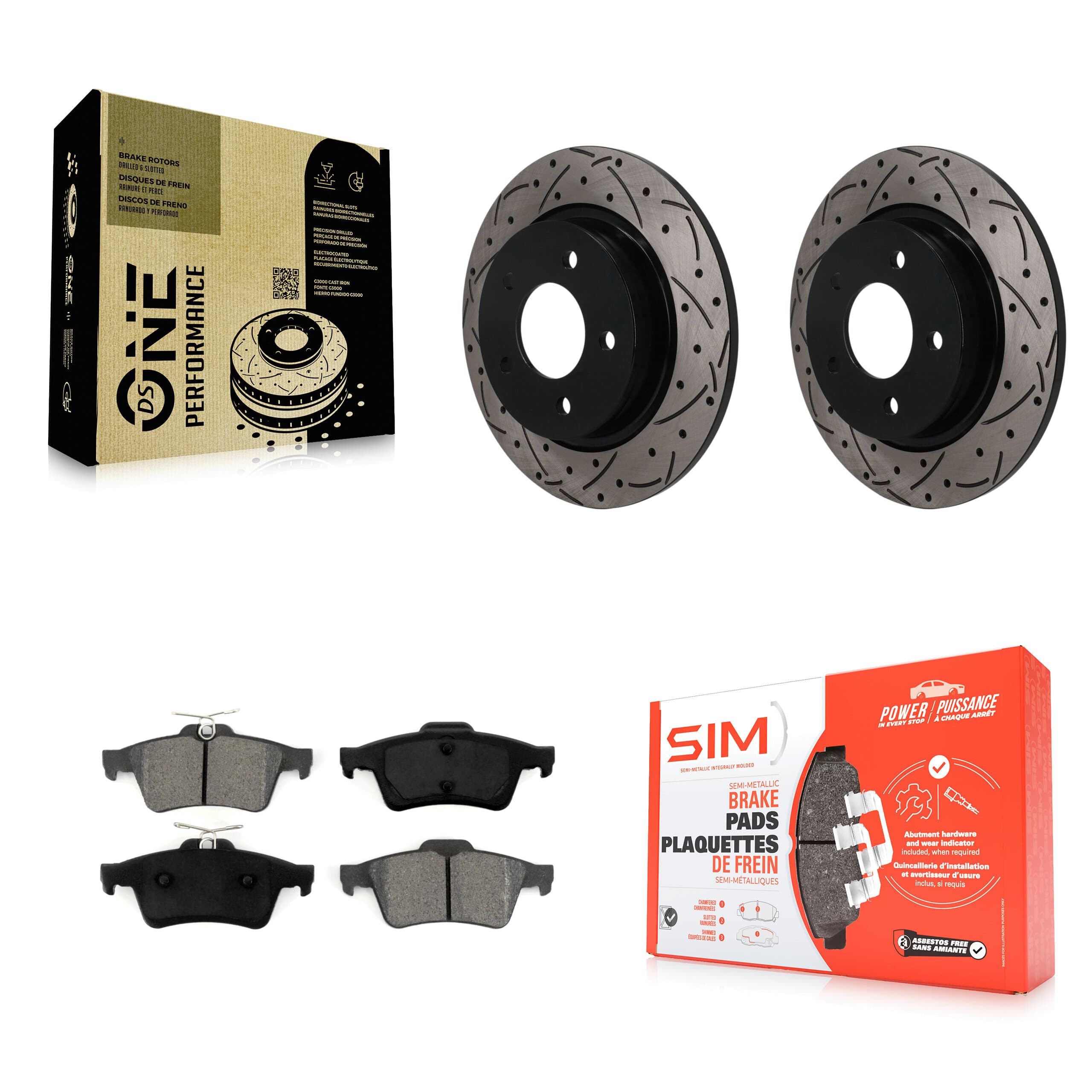 Transit Auto - KDS-101654 - Rear Disc Brake Kits image 1