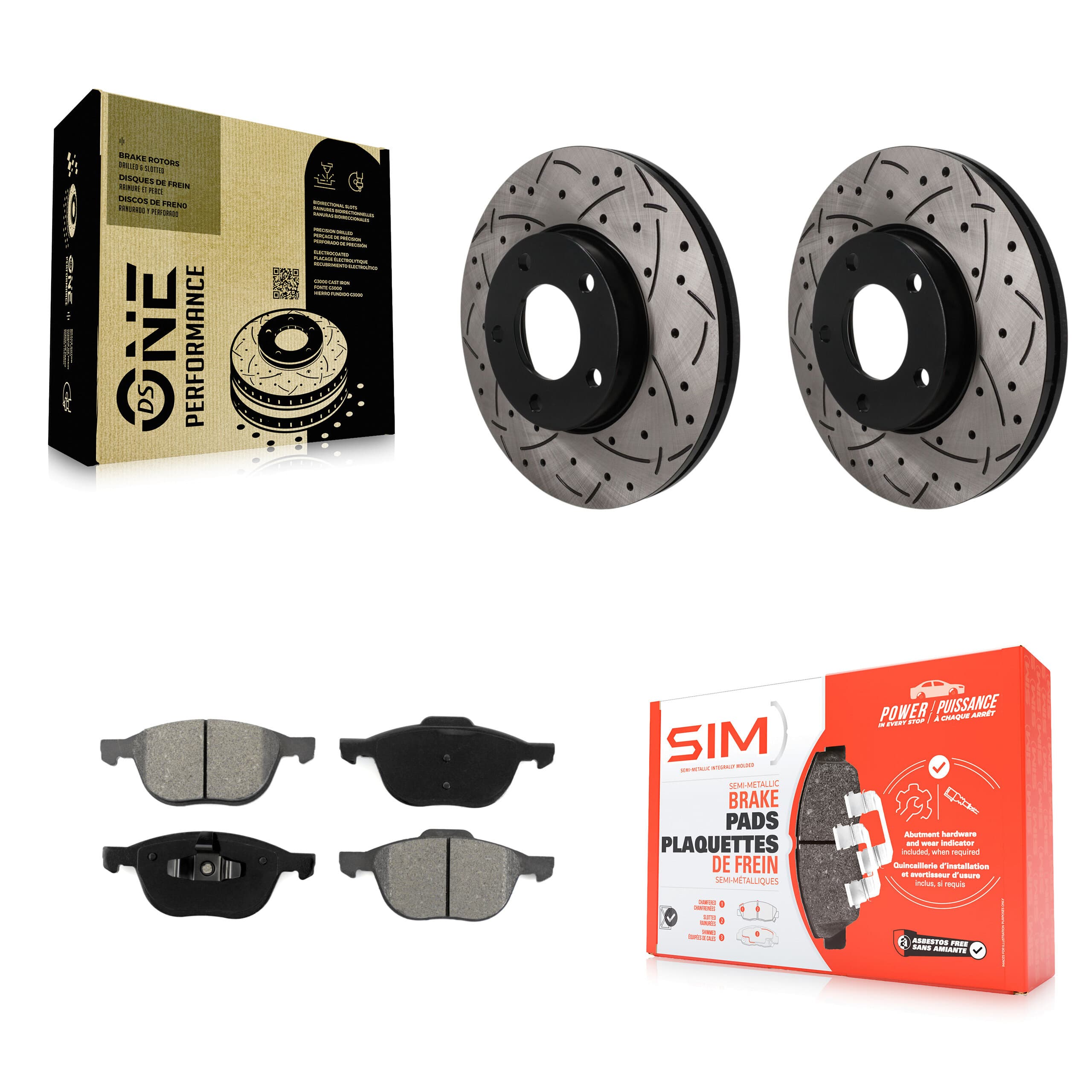 Transit Auto - KDS-101725 - Front Disc Brake Kits image 1