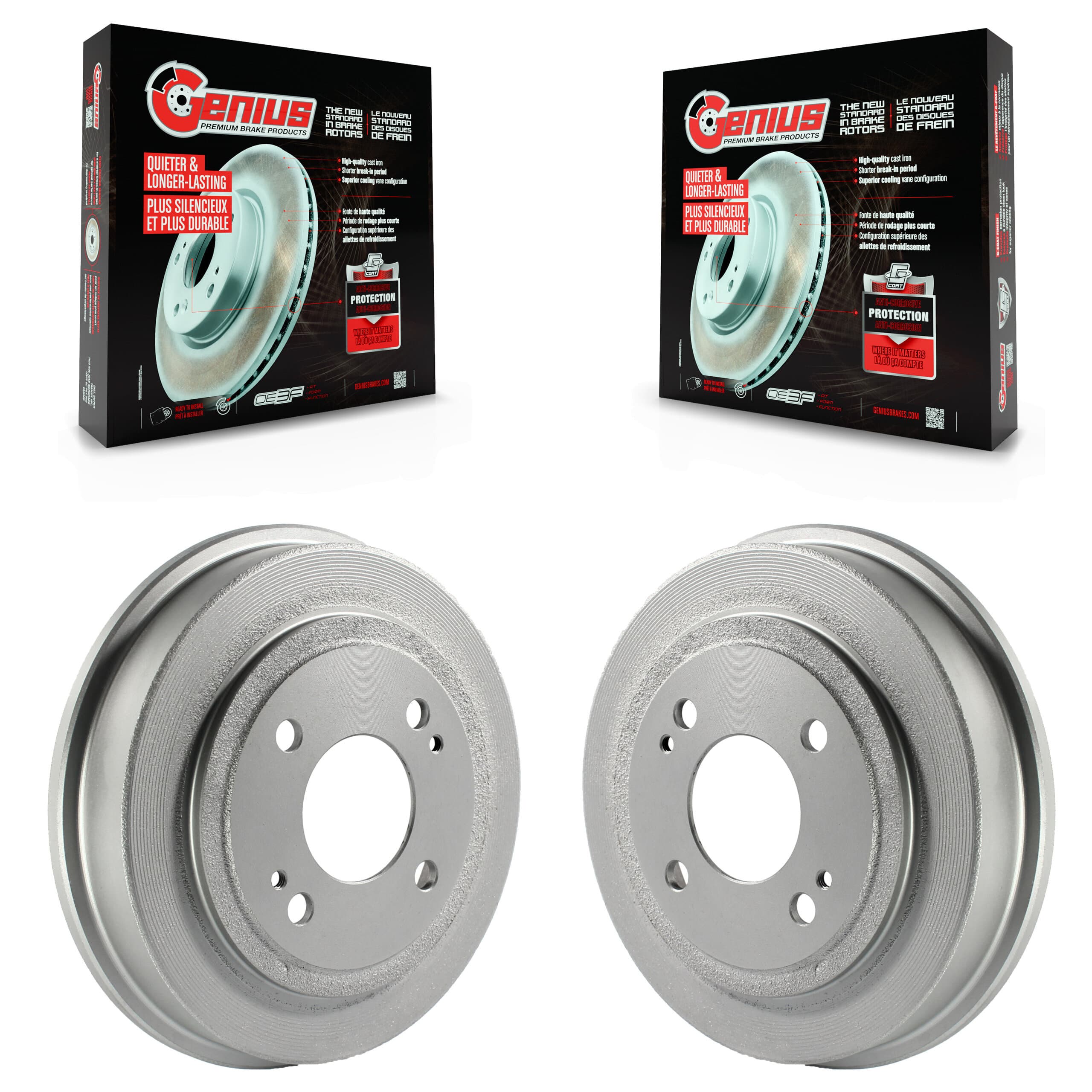 Genius - KG-101398 - Rear Brake Drum Kits image 1