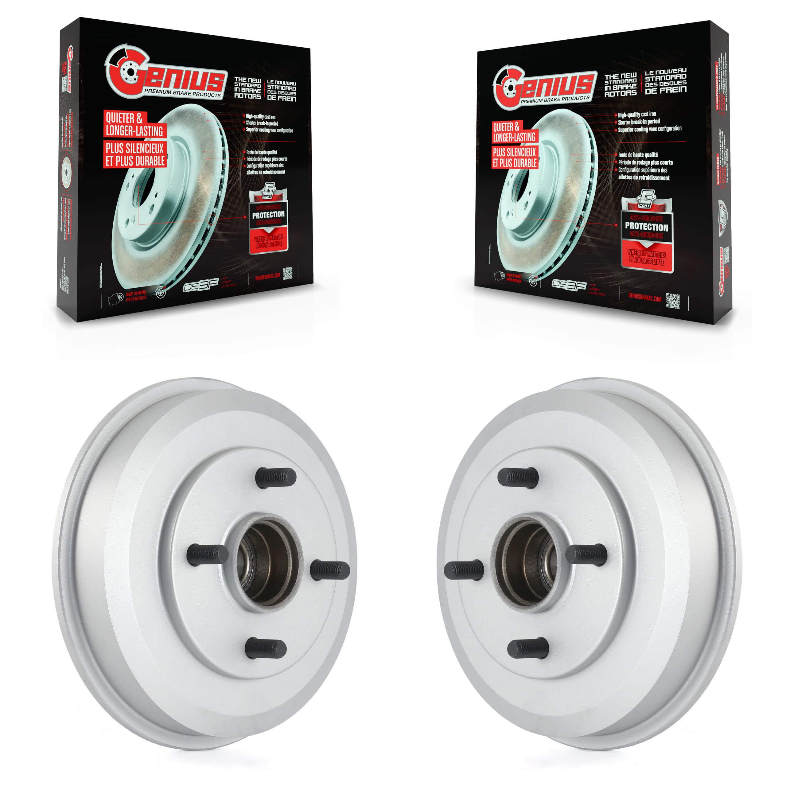 Genius - KG-101402 - Rear Brake Drum Kits image 1