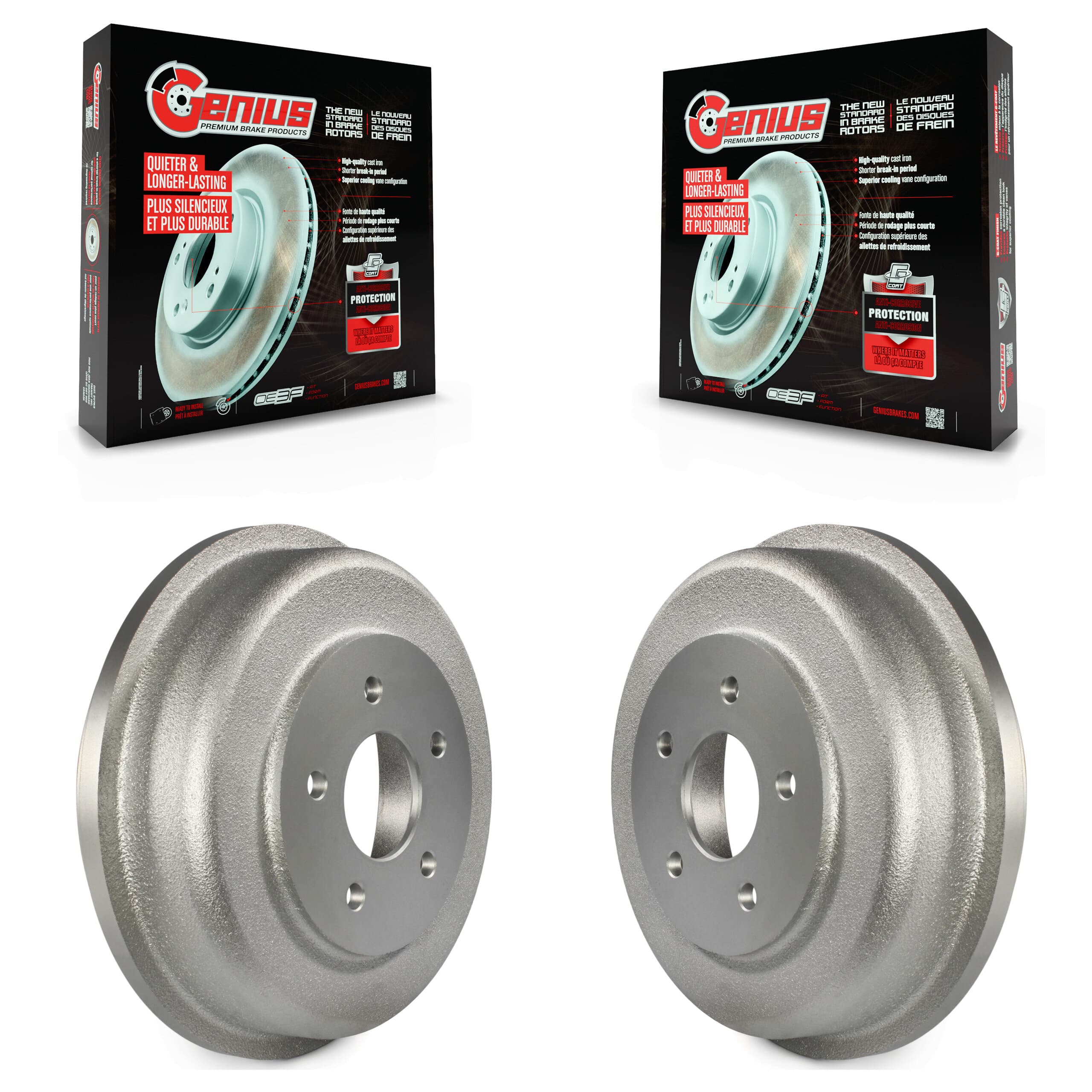 Genius - KG-101410 - Rear Brake Drum Kits image 1
