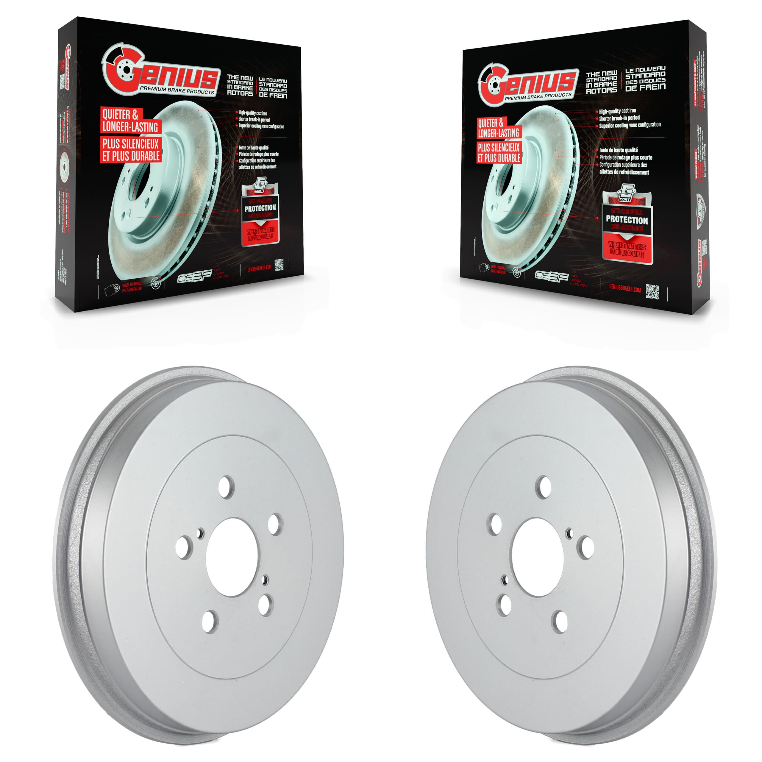 Genius - KG-101411 - Rear Brake Drum Kits image 1