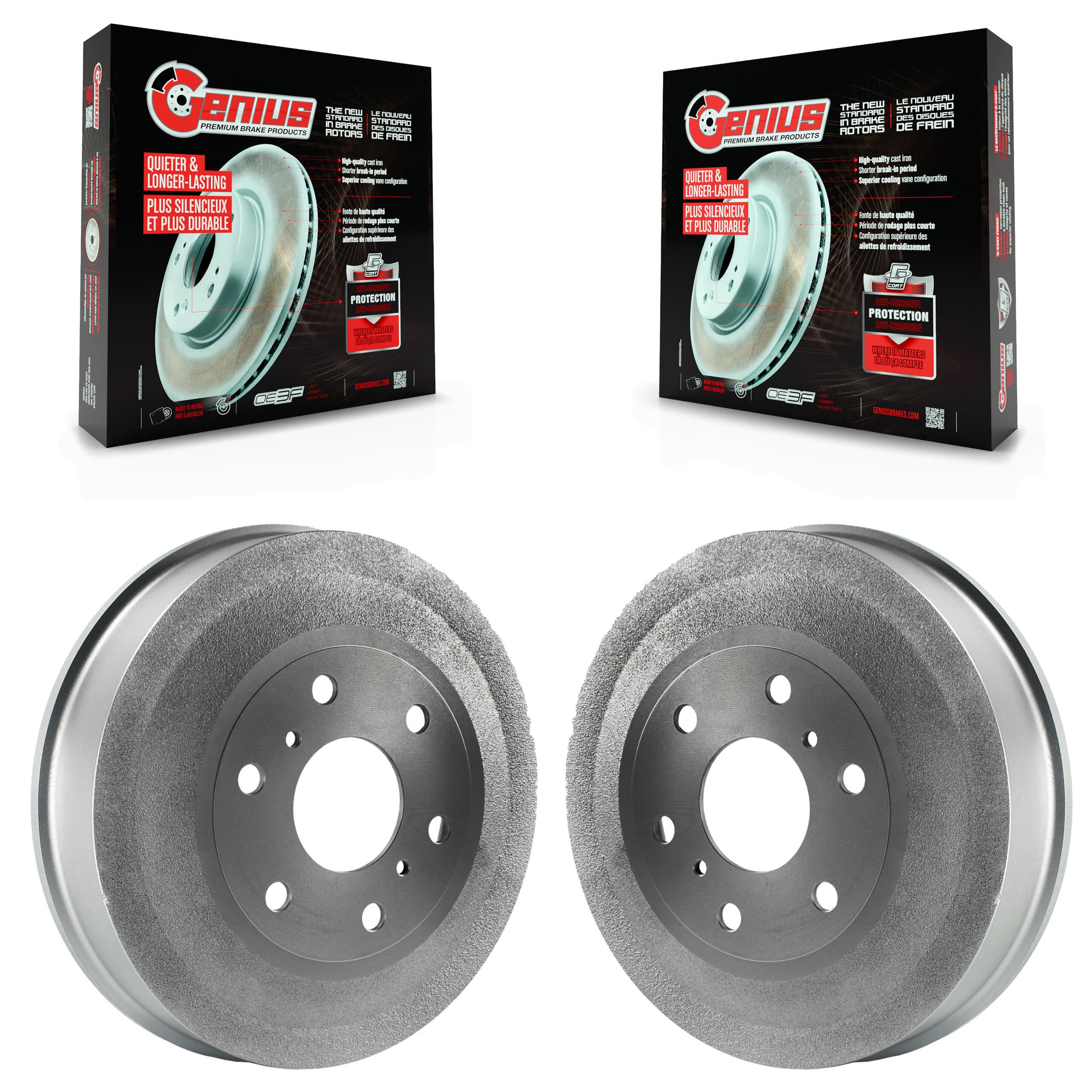 Genius - KG-101412 - Rear Brake Drum Kits image 1