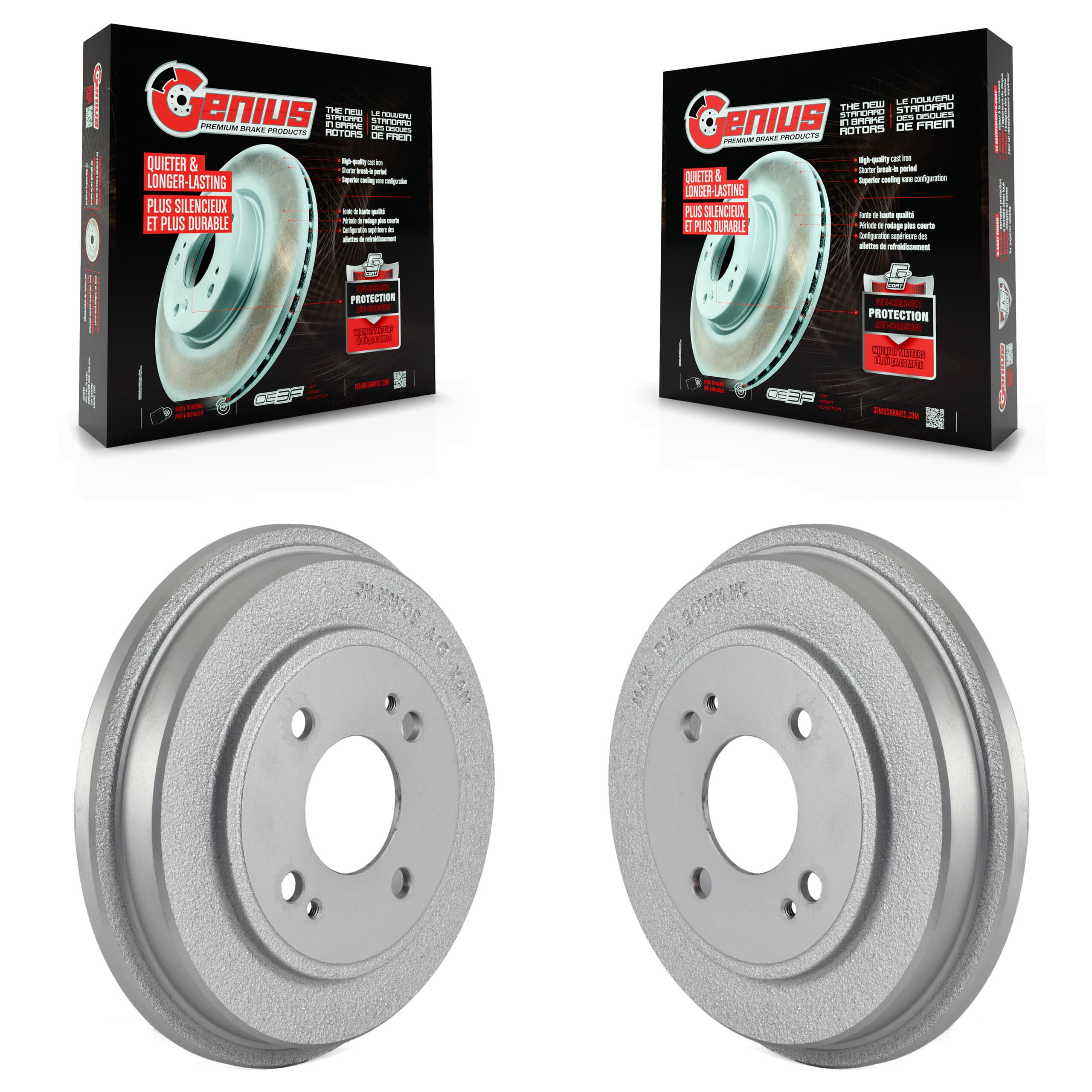 Genius - KG-101418 - Rear Brake Drum Kits image 1