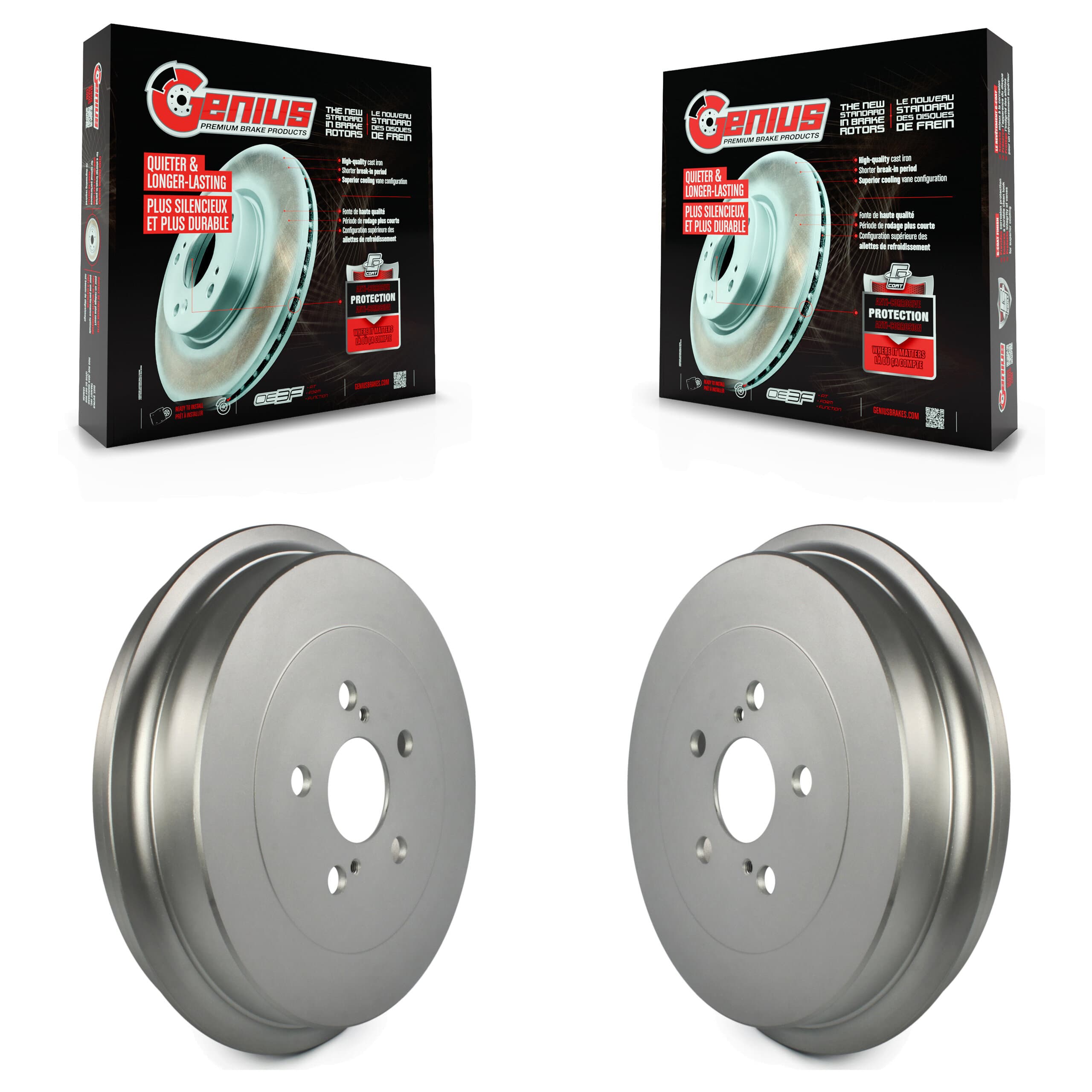 Genius - KG-101419 - Rear Brake Drum Kits image 1