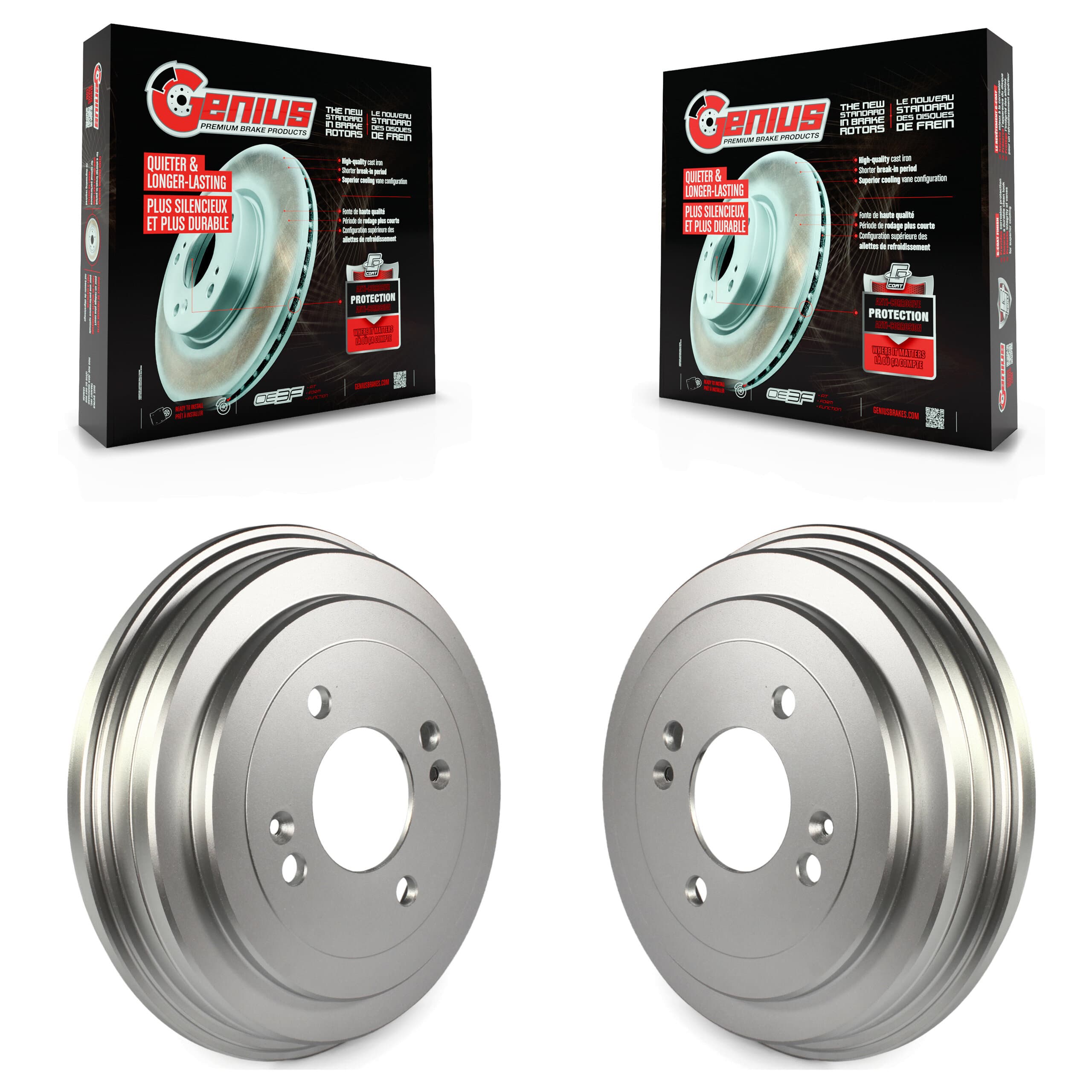 Genius - KG-101420 - Rear Brake Drum Kits image 1