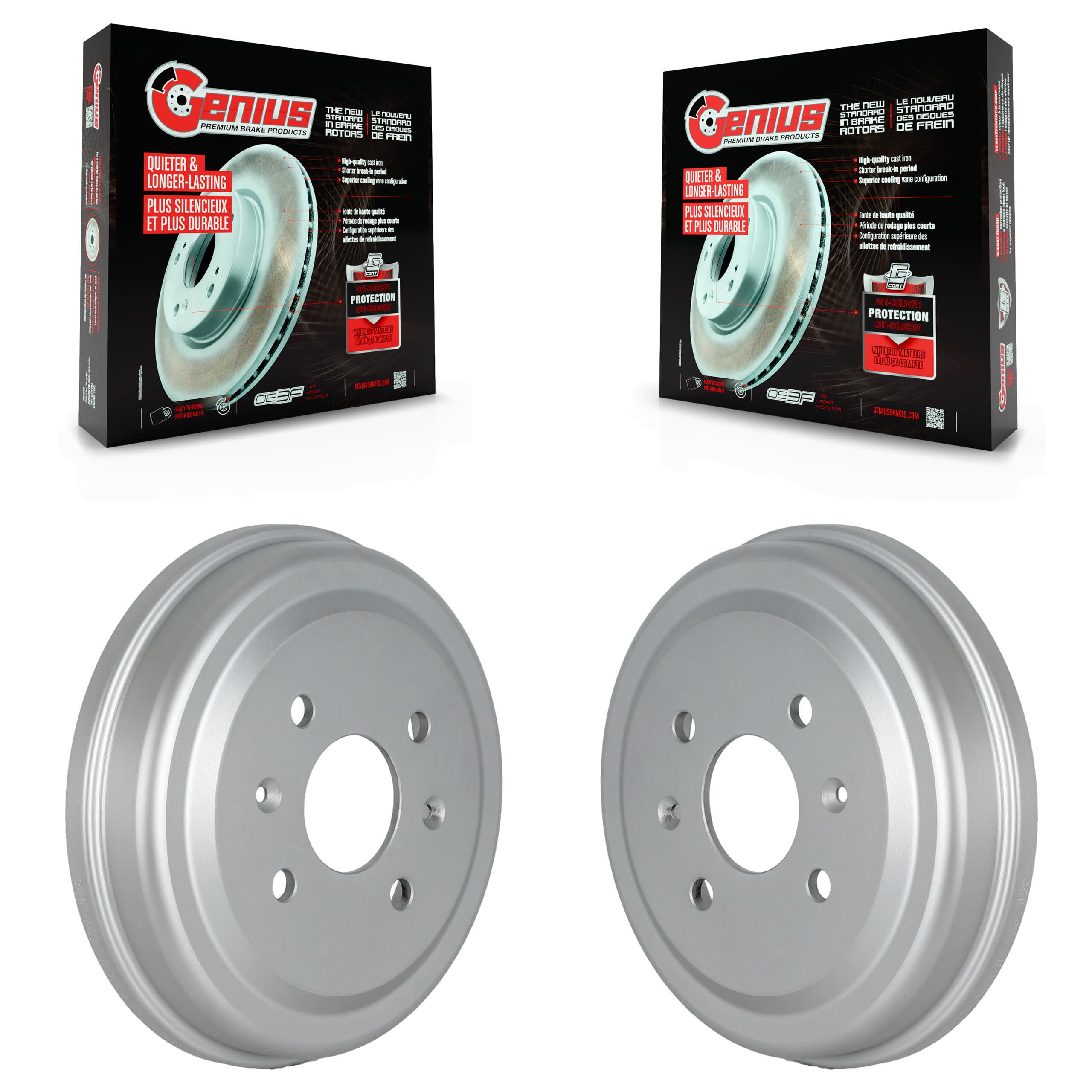 Genius - KG-101489 - Rear Brake Drum Kits image 1