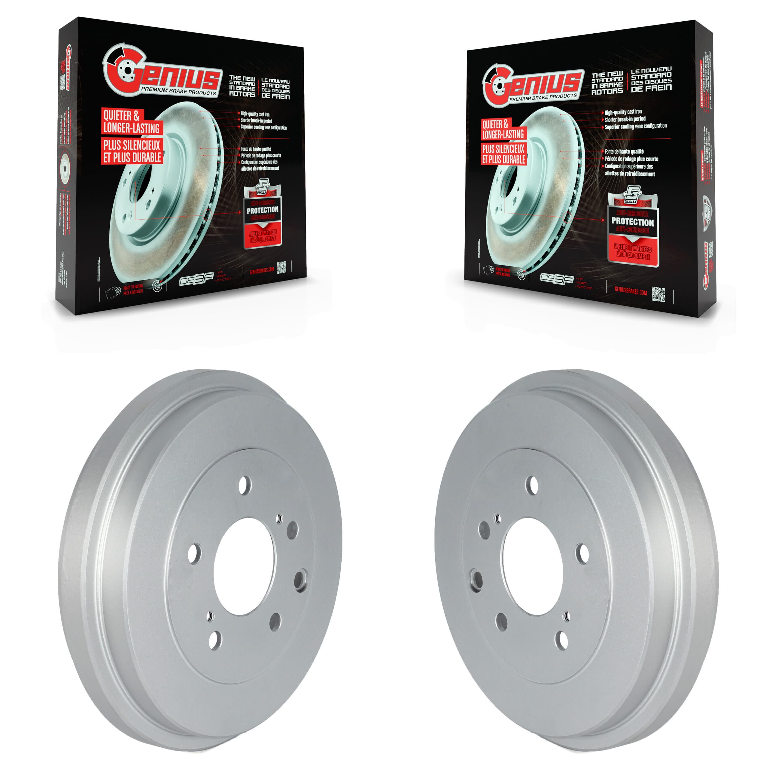 Genius - KG-101492 - Rear Brake Drum Kits image 1