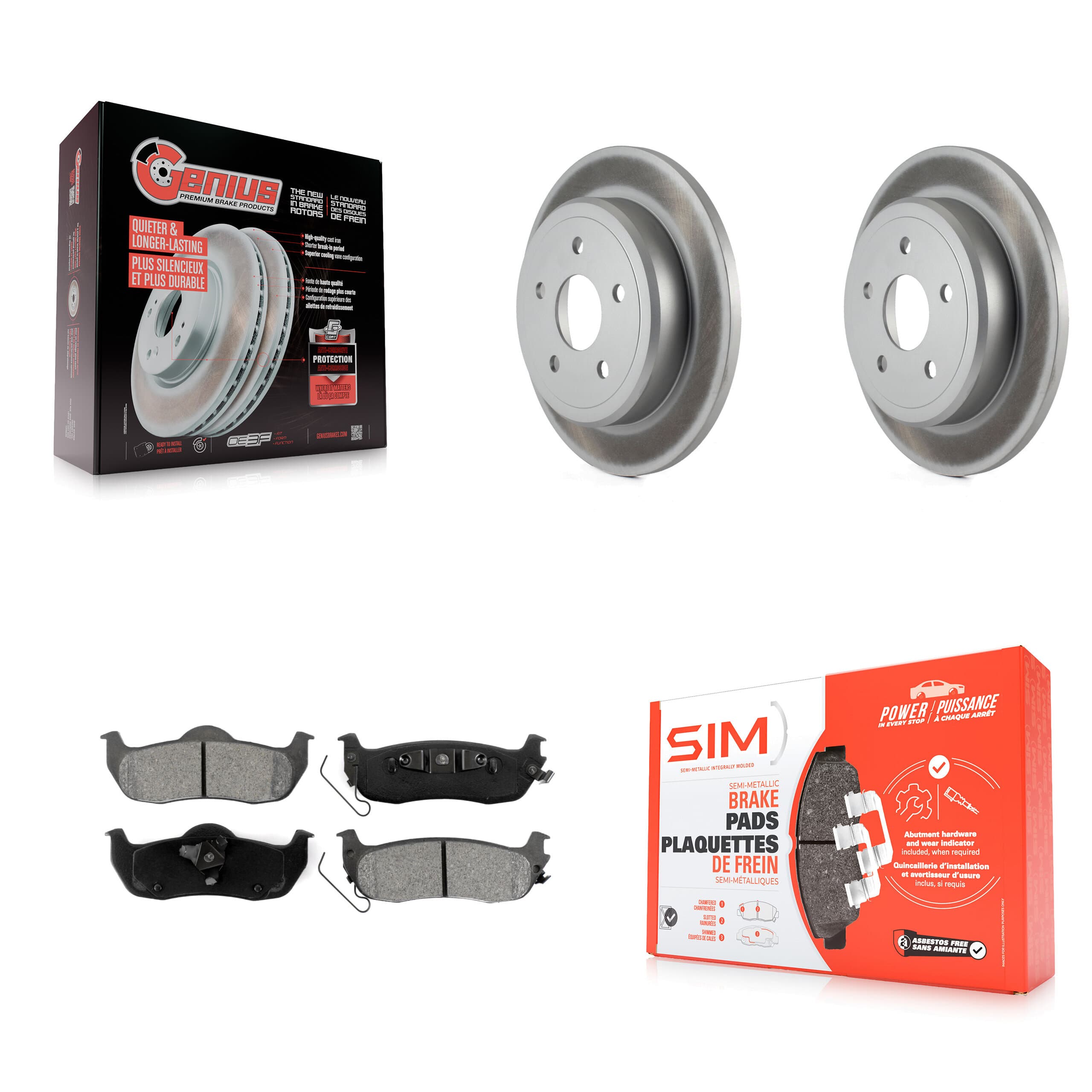 Transit Auto - KGS-101238 - Rear Disc Brake Kits image 1