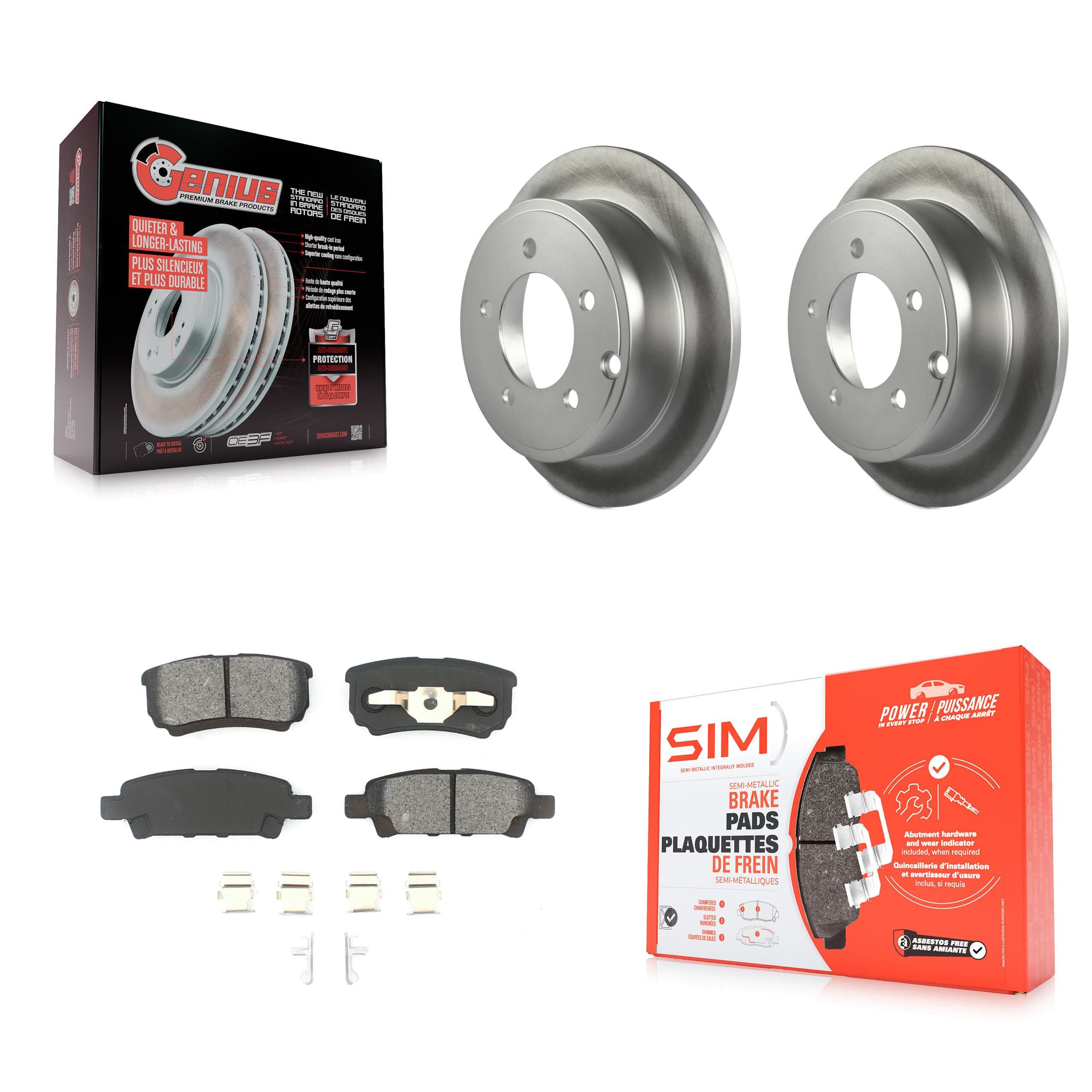 Transit Auto - KGS-101242 - Rear Disc Brake Kits image 1