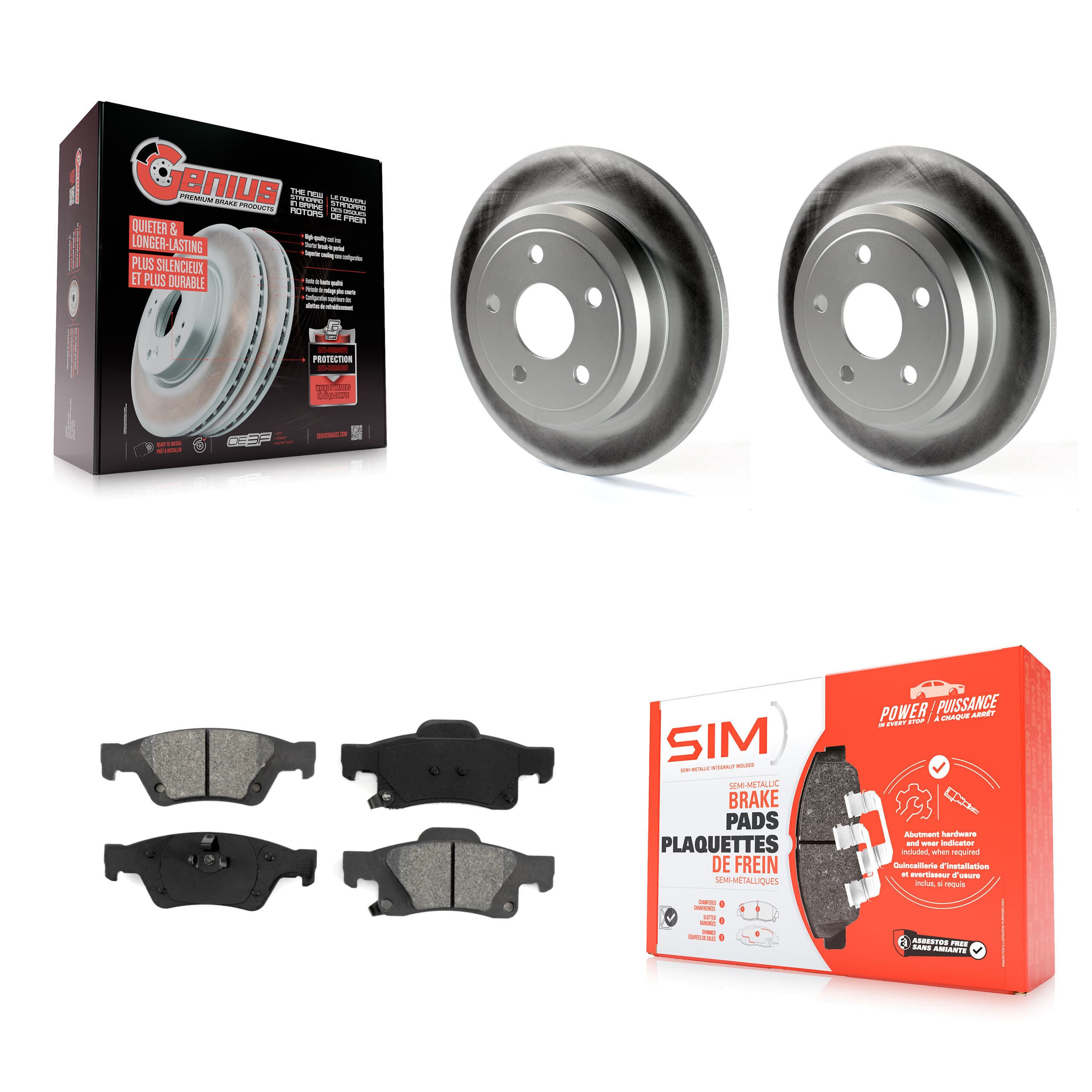 Transit Auto - KGS-101255 - Rear Disc Brake Kits image 1