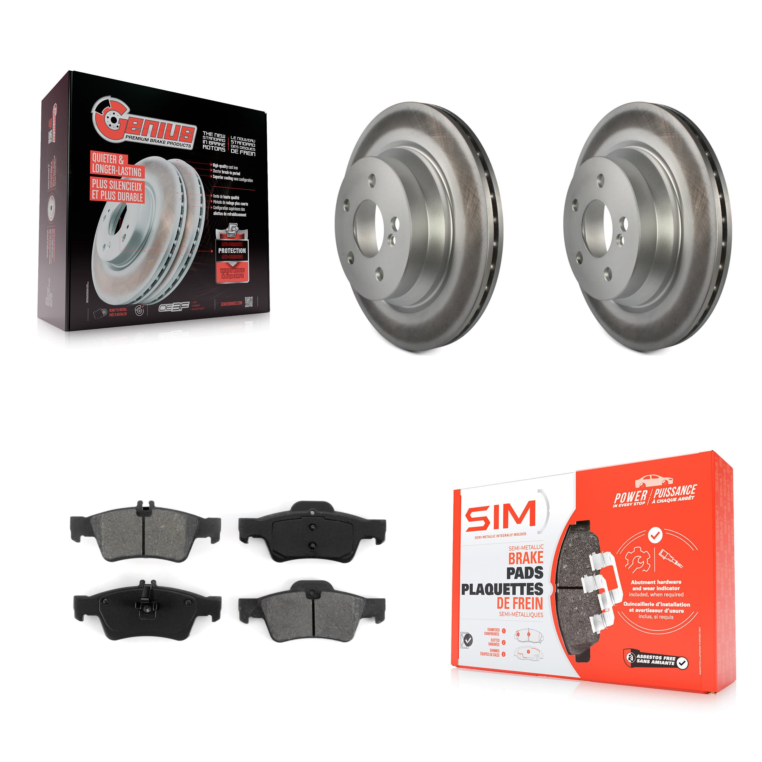Transit Auto - KGS-101337 - Rear Disc Brake Kits image 1