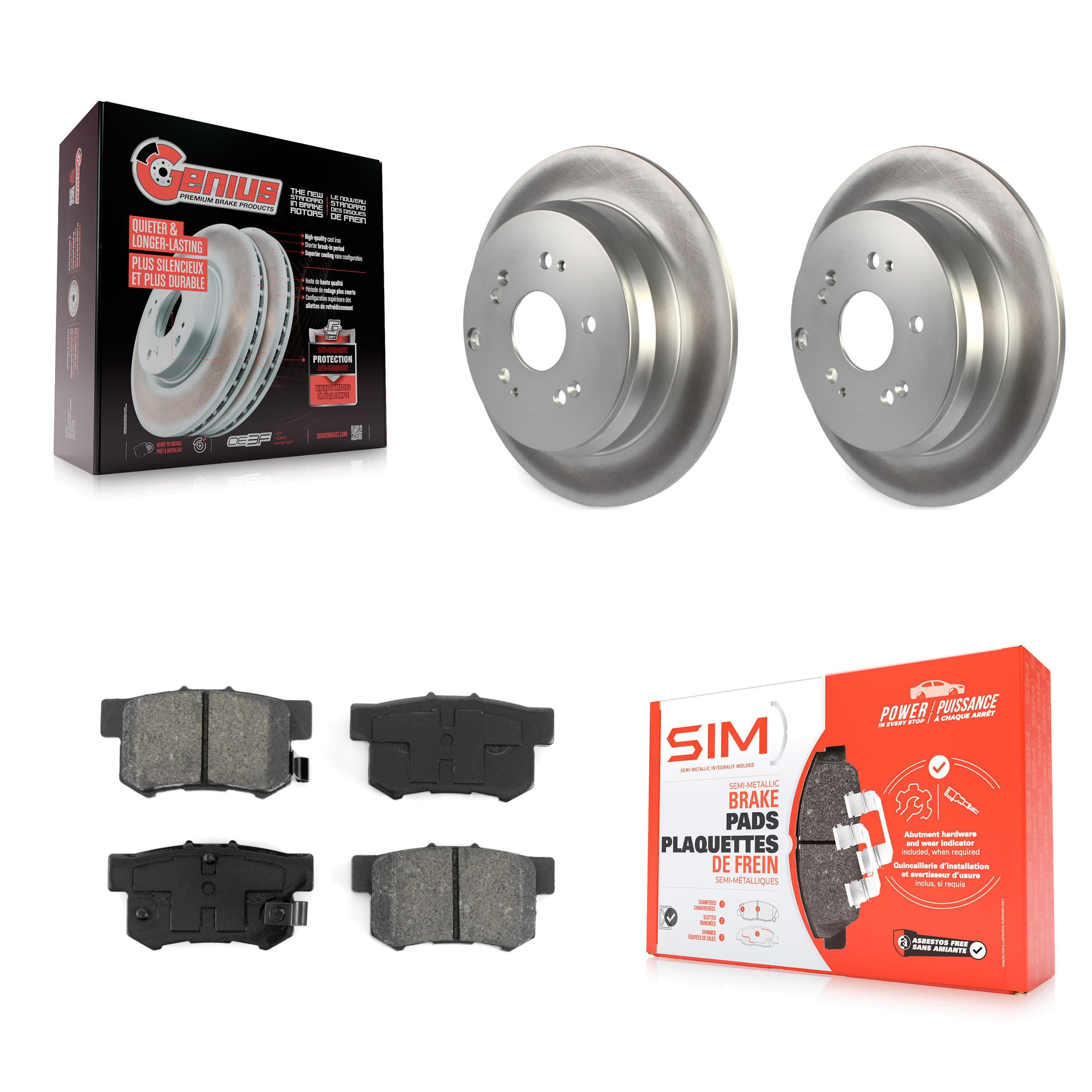 Transit Auto - KGS-101344 - Rear Disc Brake Kits image 1