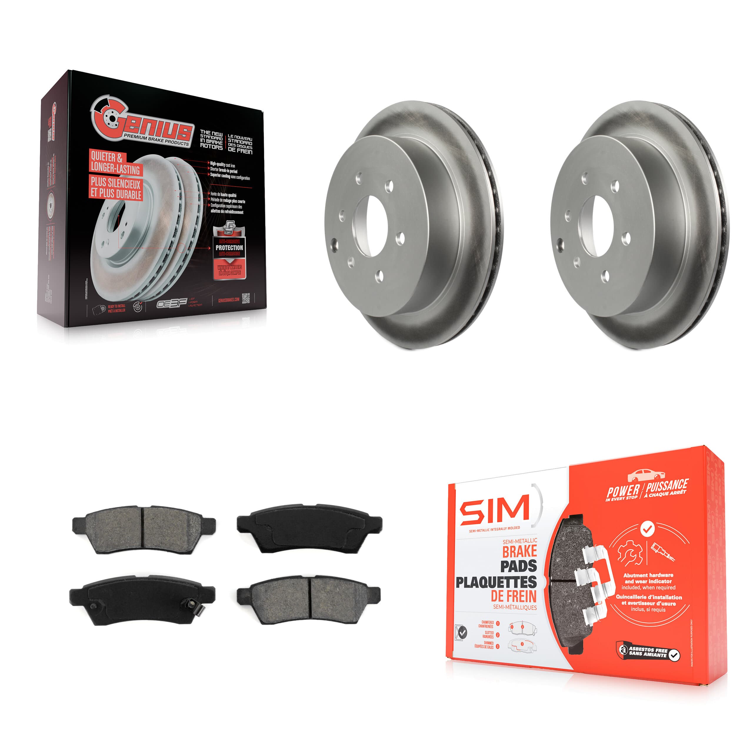 Transit Auto - KGS-101358 - Rear Disc Brake Kits image 1