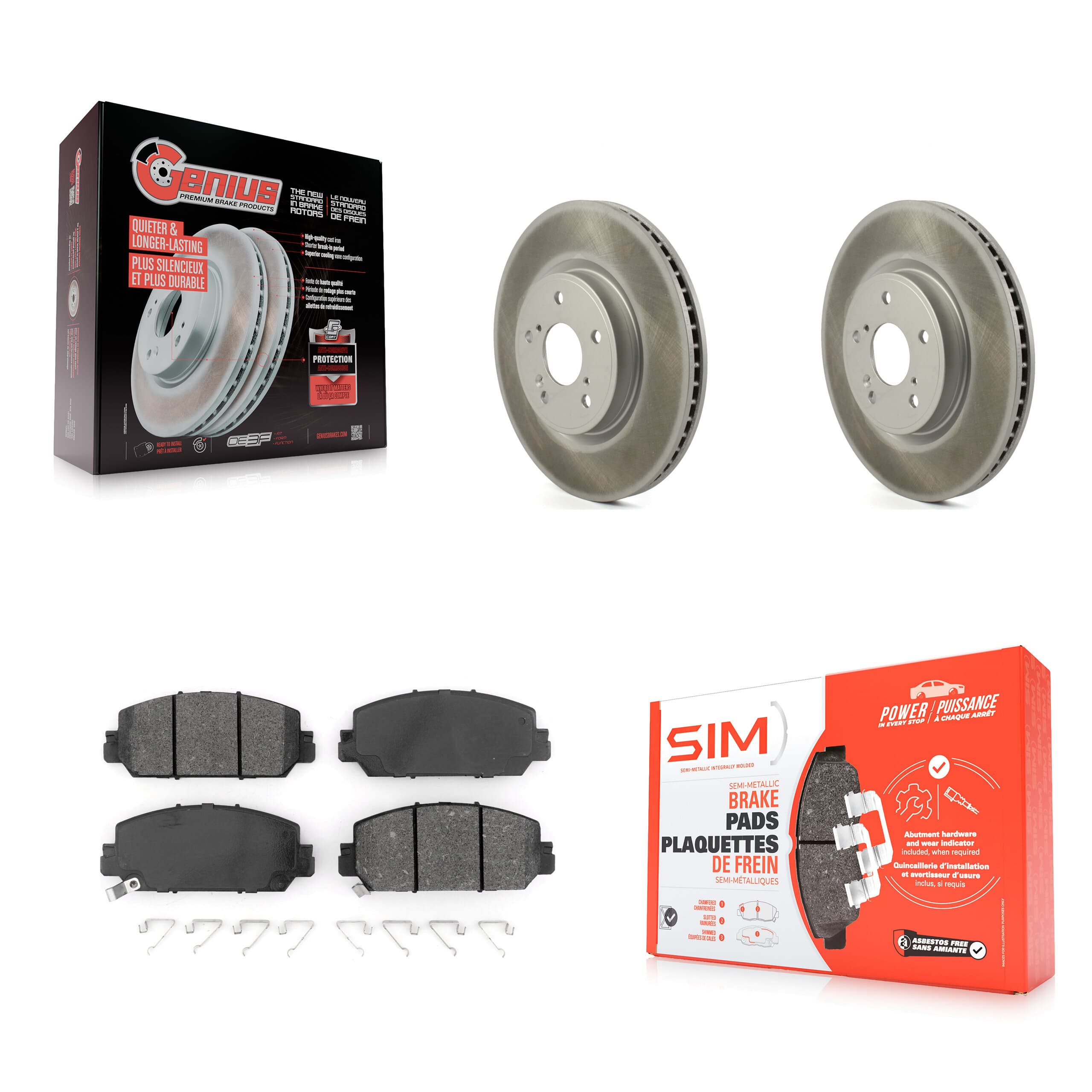 Transit Auto - KGS-101807 - Front Disc Brake Kits image 1