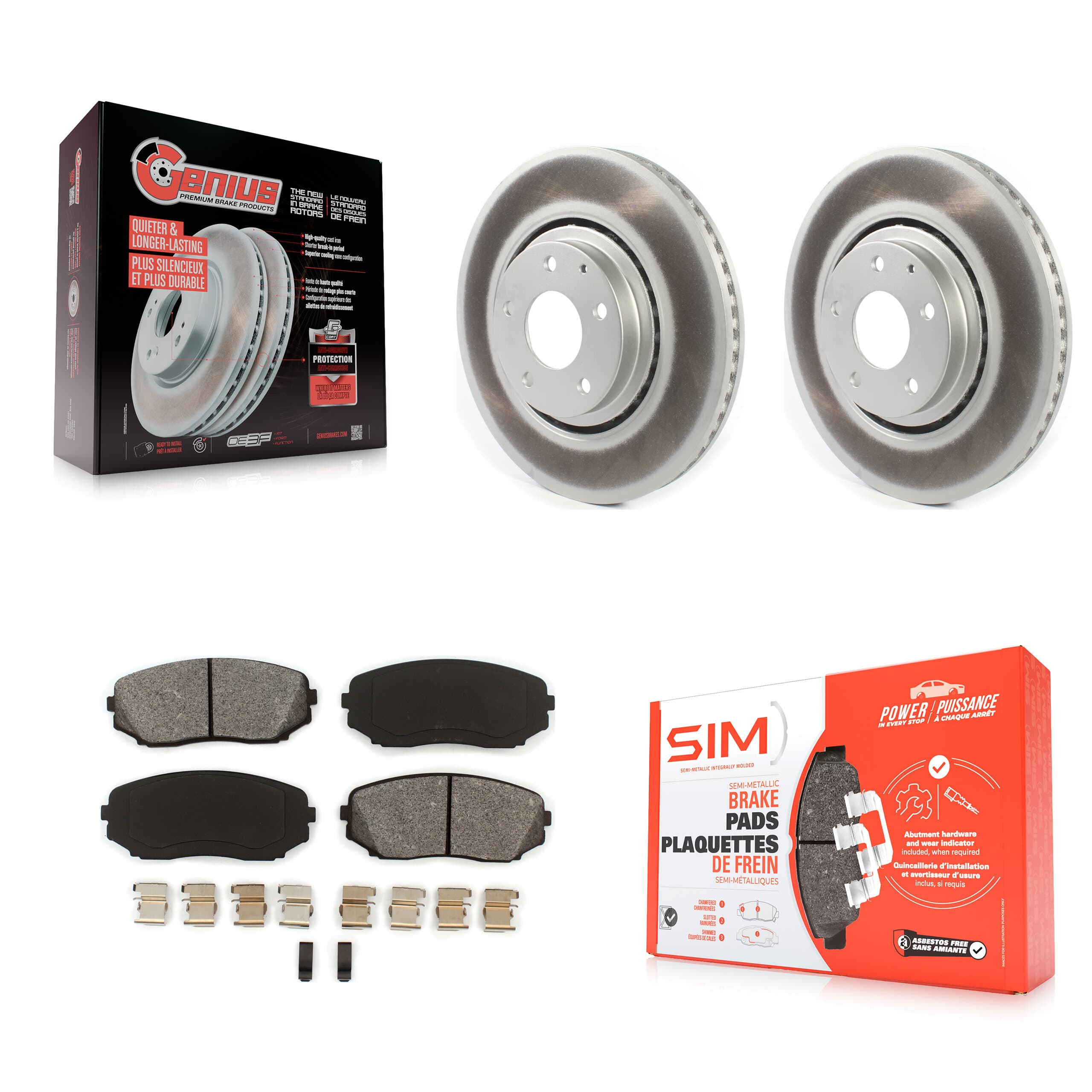 Transit Auto - KGS-101808 - Front Disc Brake Kits image 1