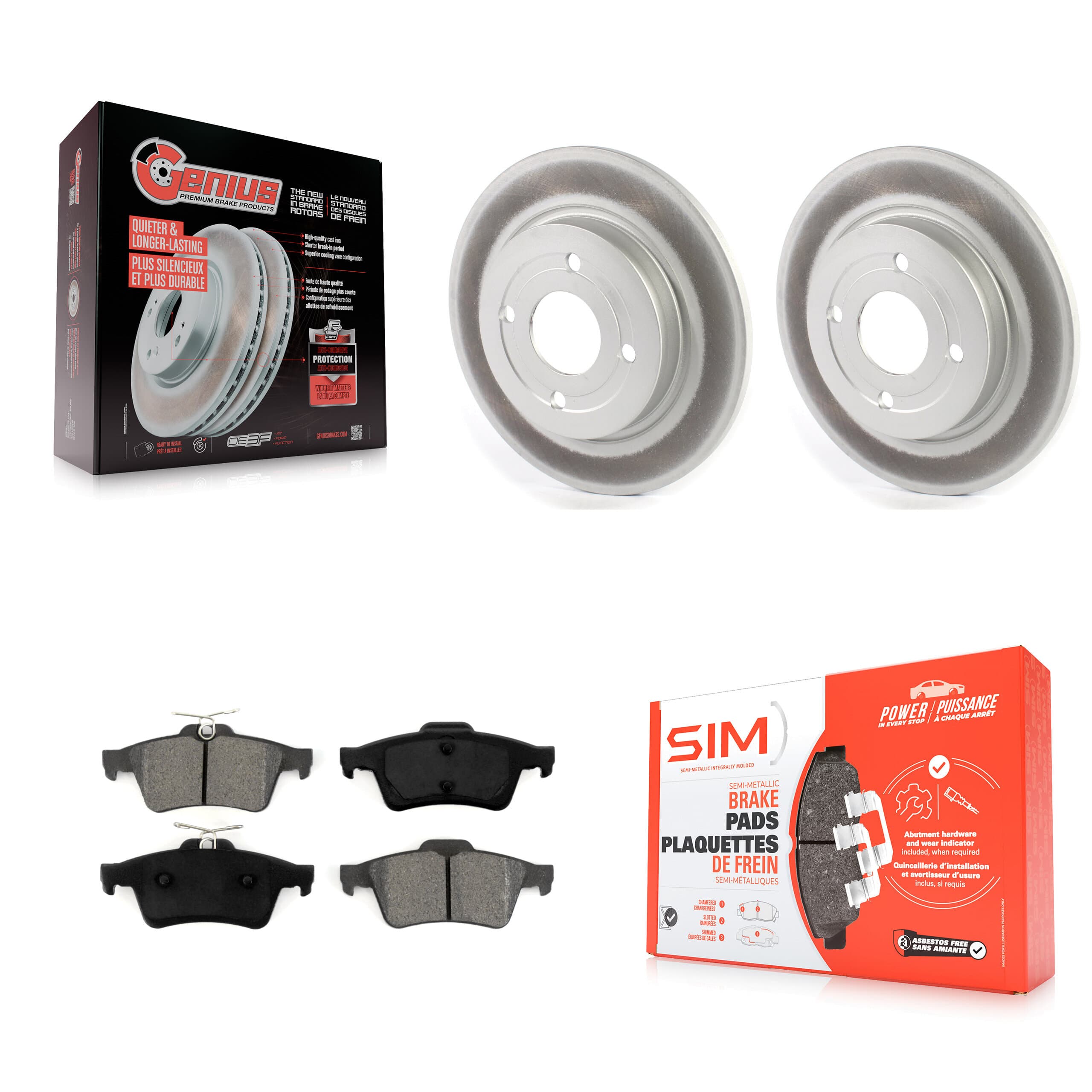 Transit Auto - KGS-101865 - Rear Disc Brake Kits image 1