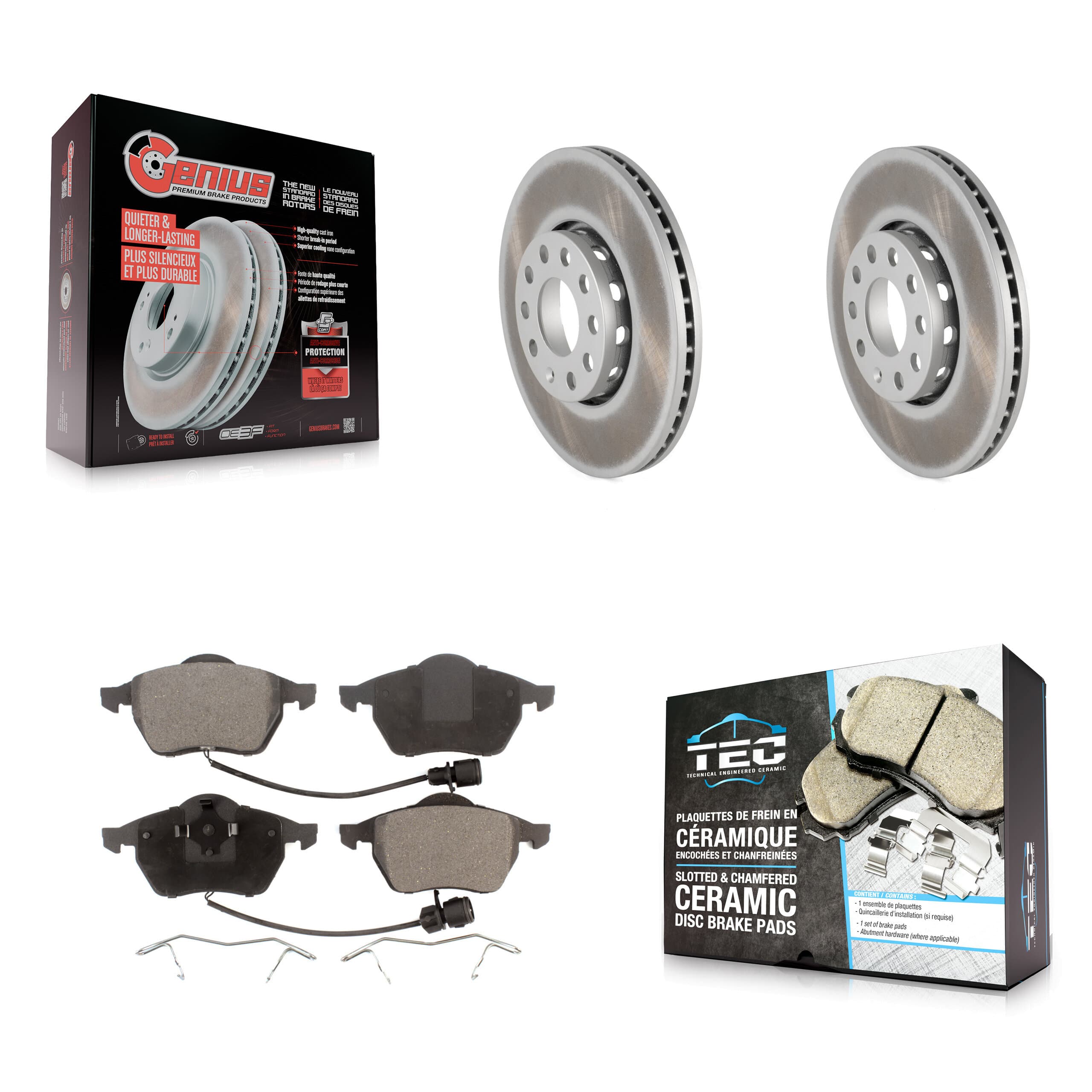 Transit Auto - KGT-100204 - Front Disc Brake Kits image 1