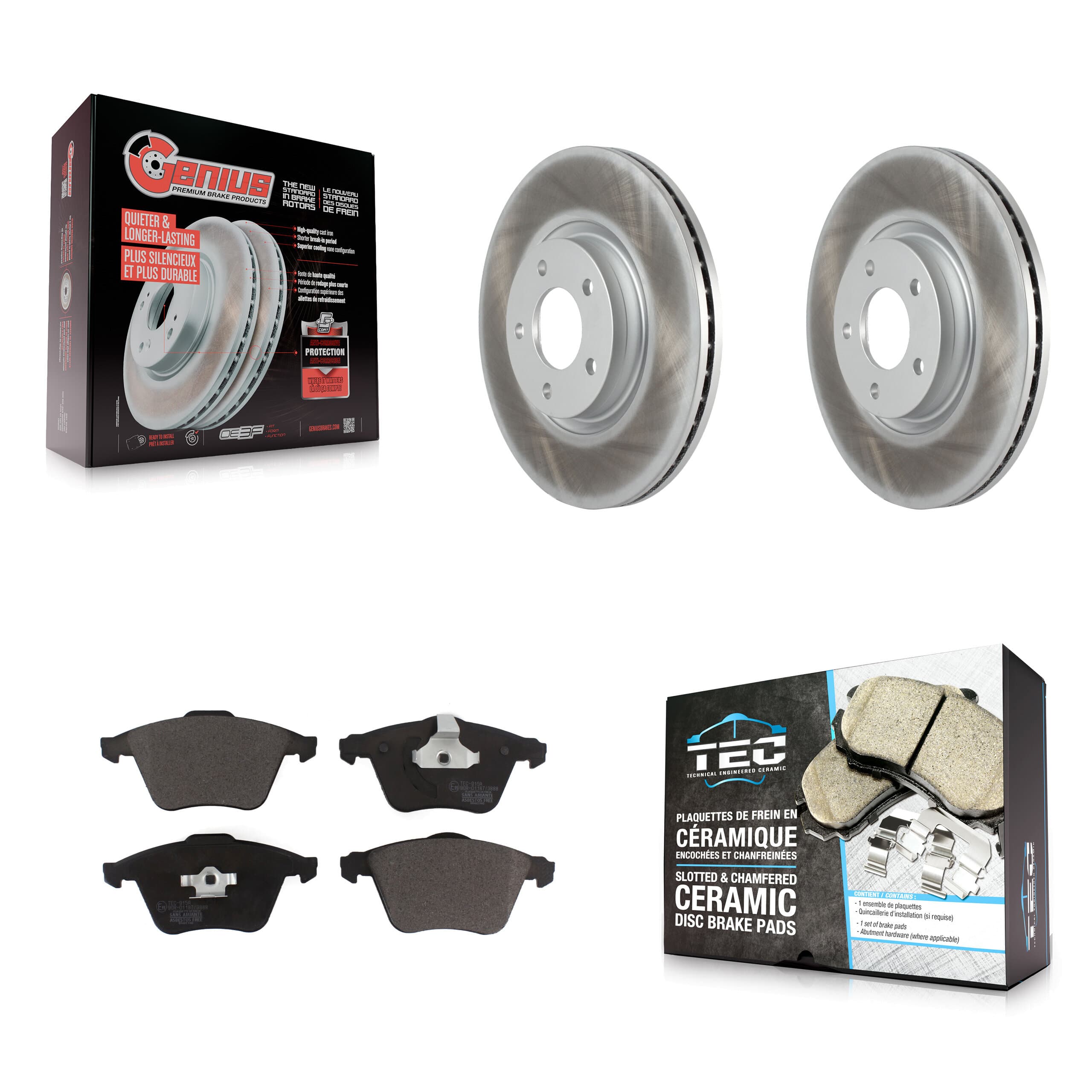 Transit Auto - KGT-100408 - Front Disc Brake Kits image 1