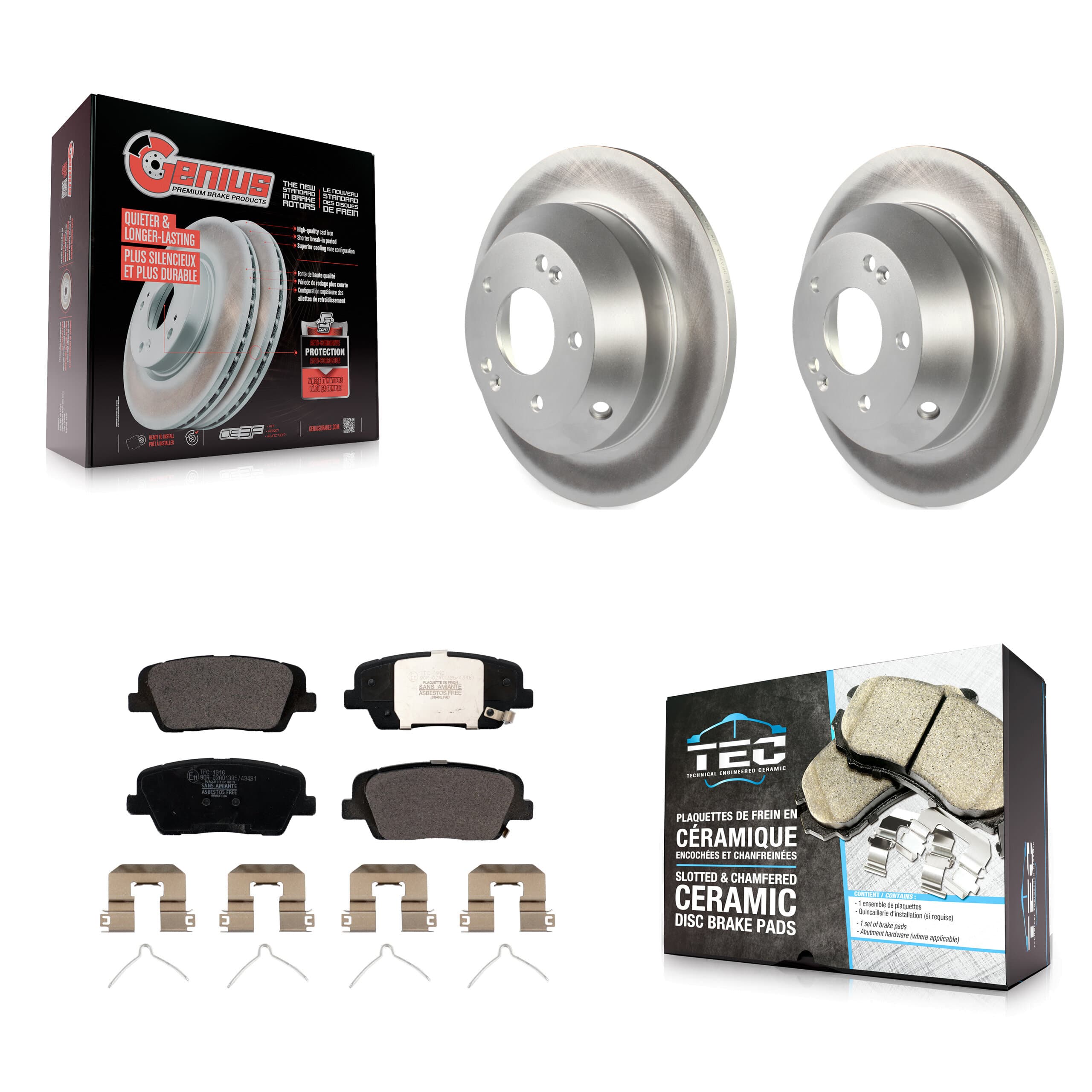 Transit Auto - KGT-101936 - Rear Disc Brake Kits image 1