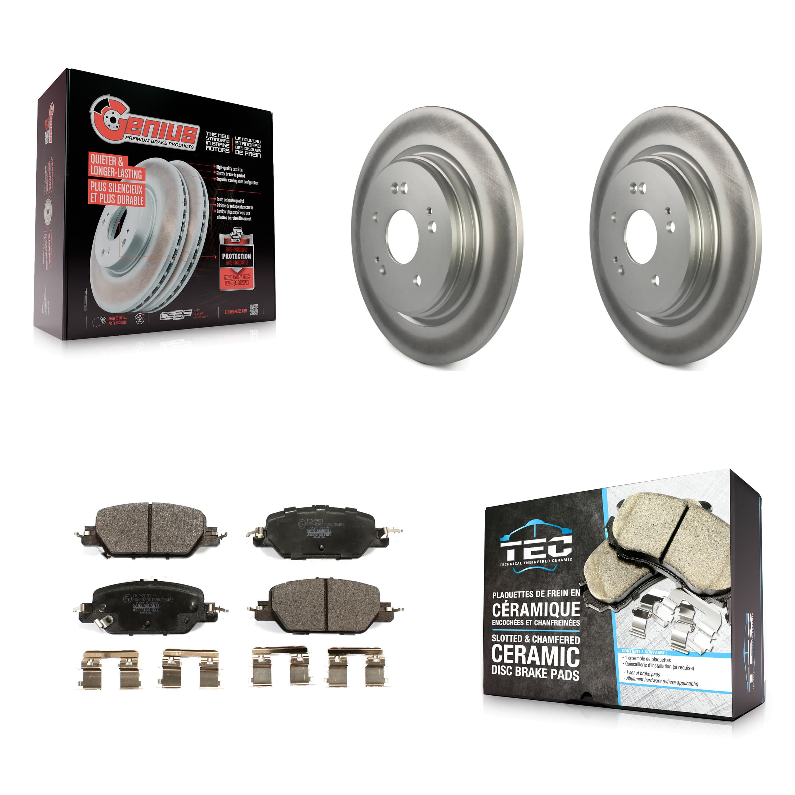 Transit Auto - KGT-102224 - Rear Disc Brake Kits image 1