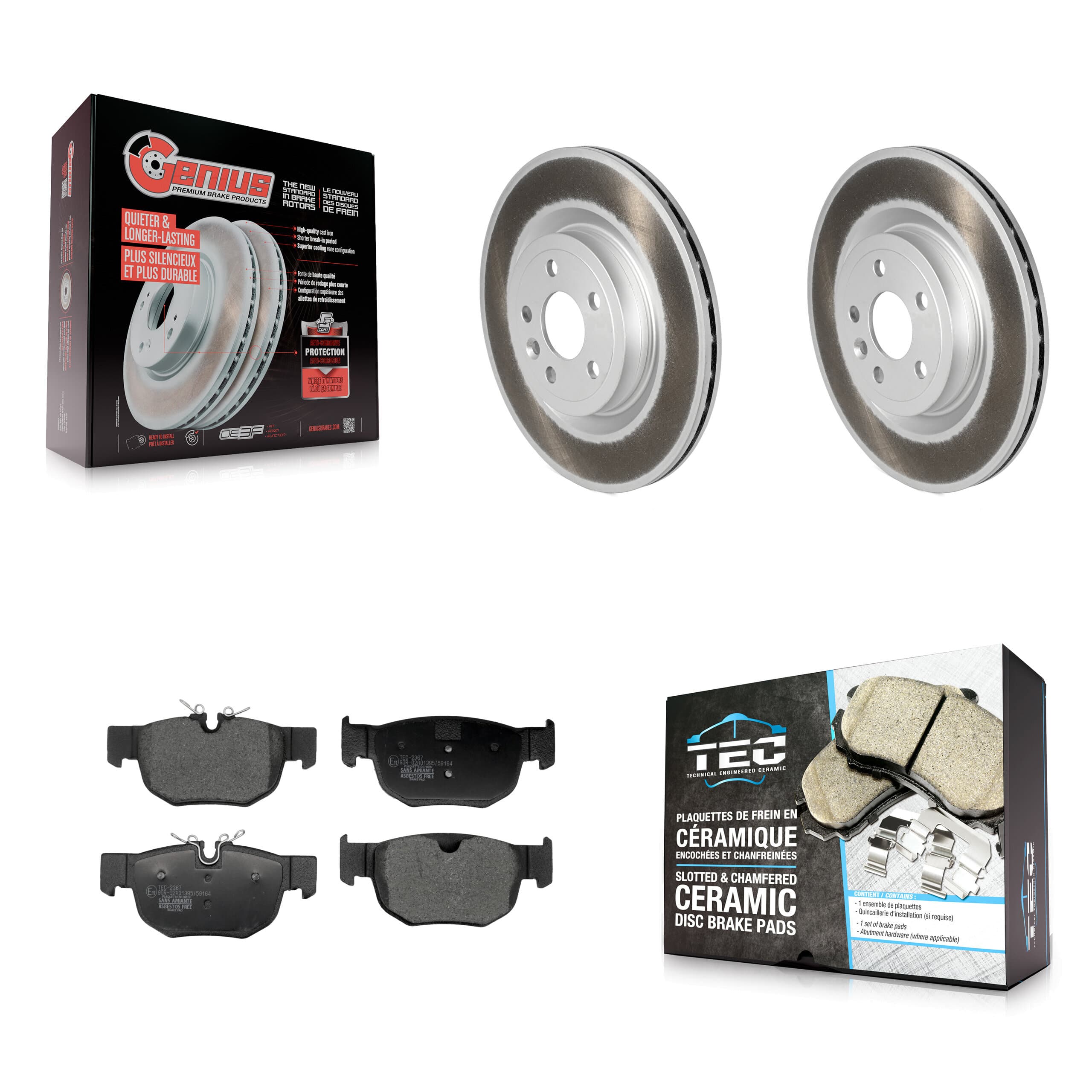 Transit Auto - KGT-103508 - Rear Disc Brake Kits image 1