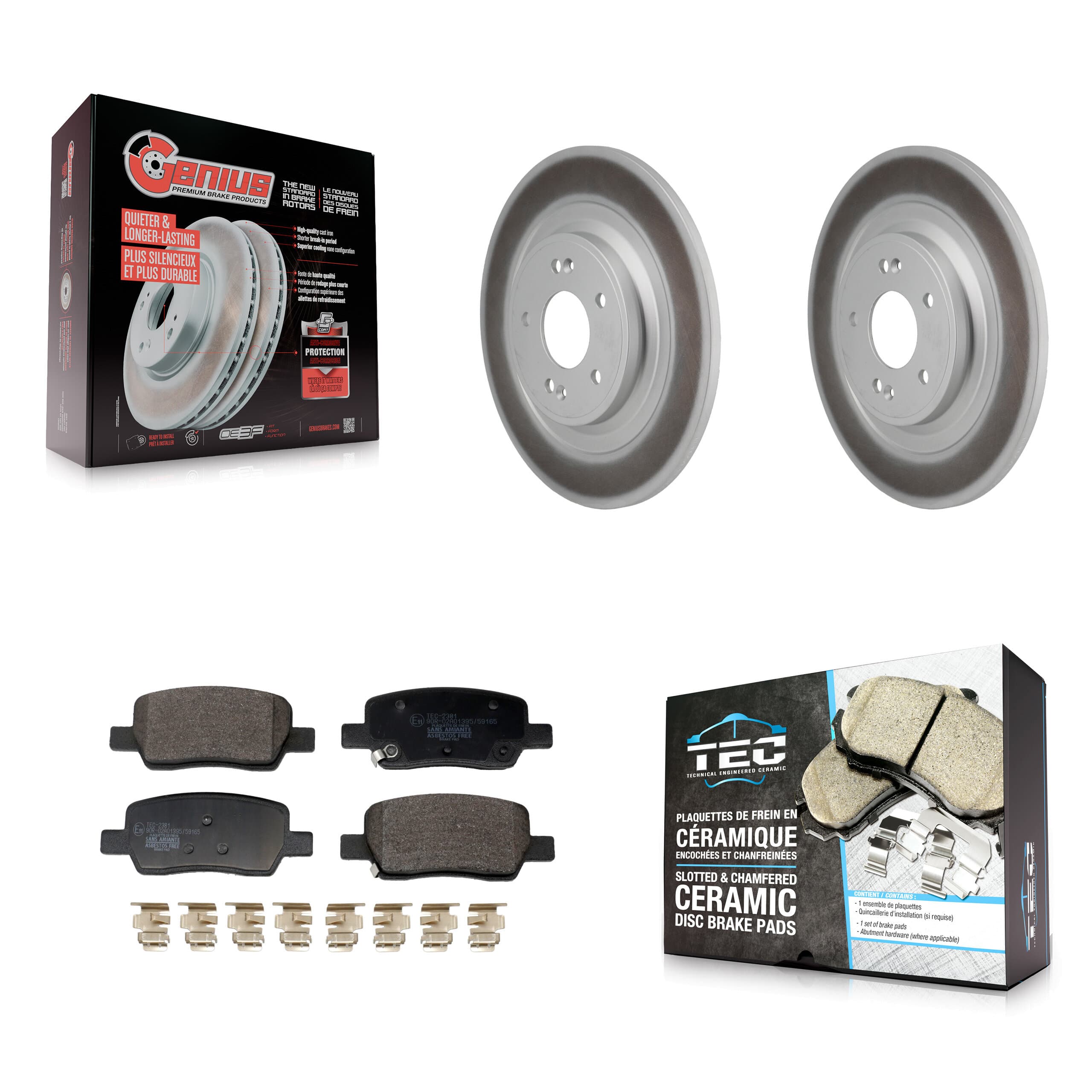 Transit Auto - KGT-103536 - Rear Disc Brake Kits image 1