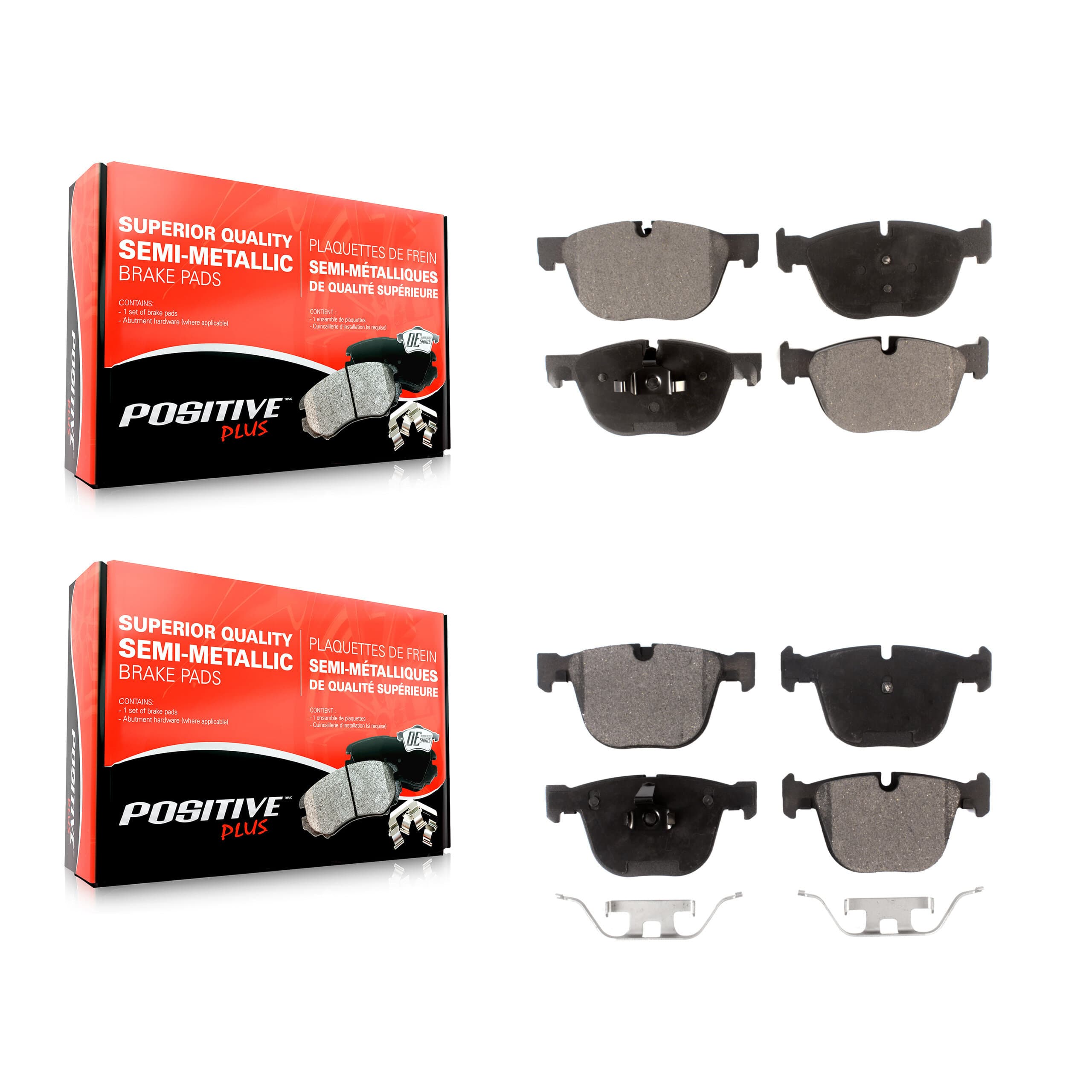 Positive Plus - KPF-100103 - Front and Rear Disc Brake Pad Kits image 1