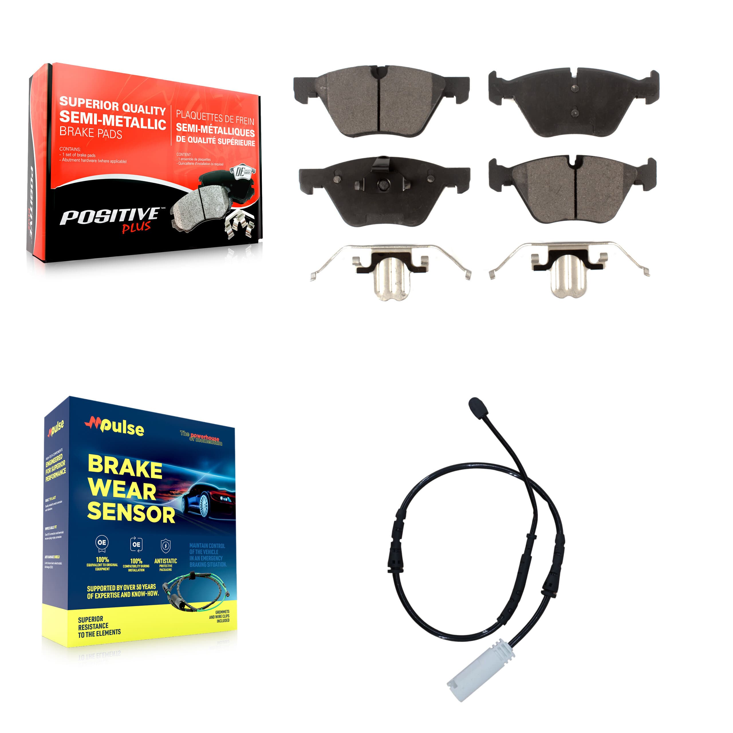 Positive Plus - KPW-100593 - Front Disc Brake Pad Kits image 1