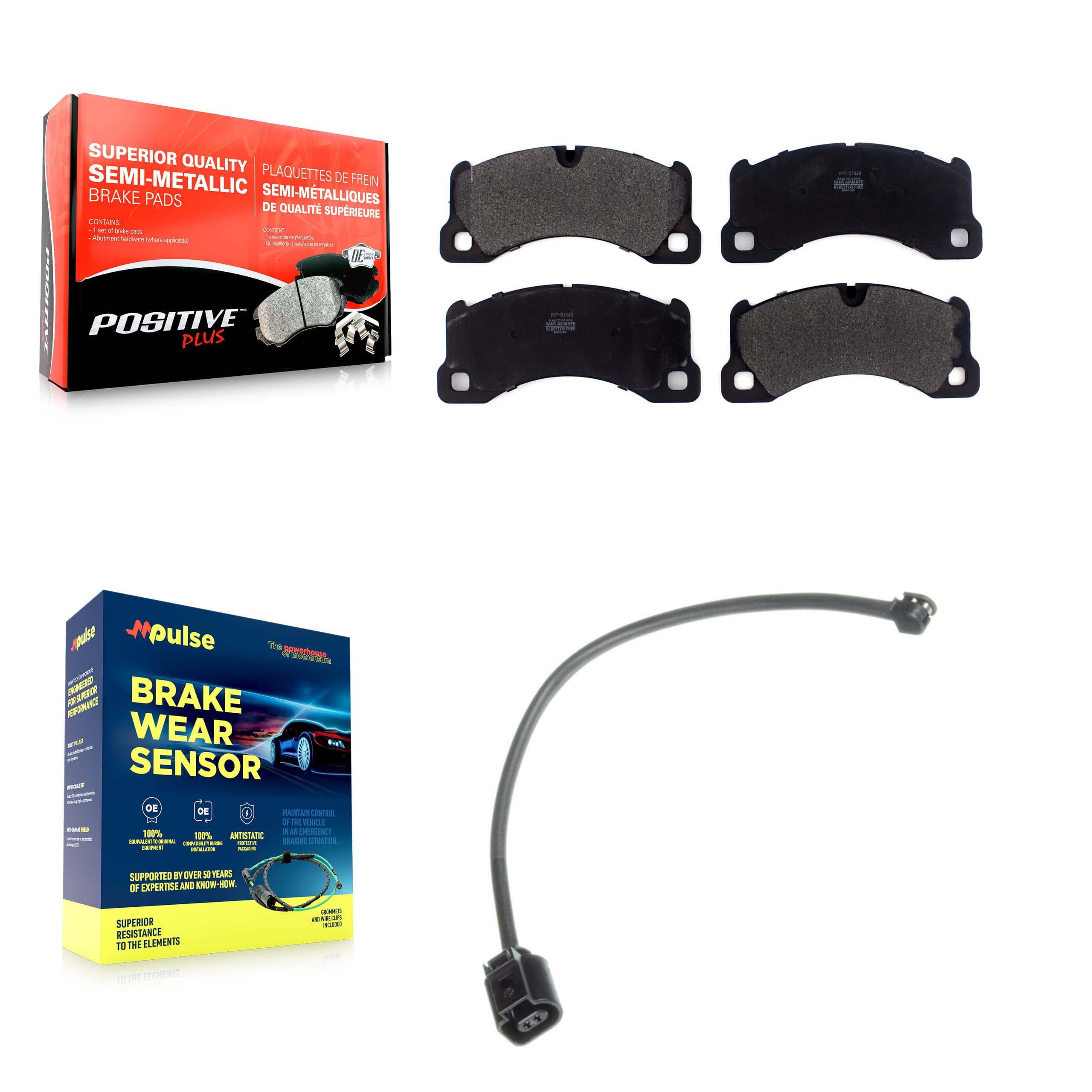 Positive Plus - KPW-100596 - Front Disc Brake Pad Kits image 1