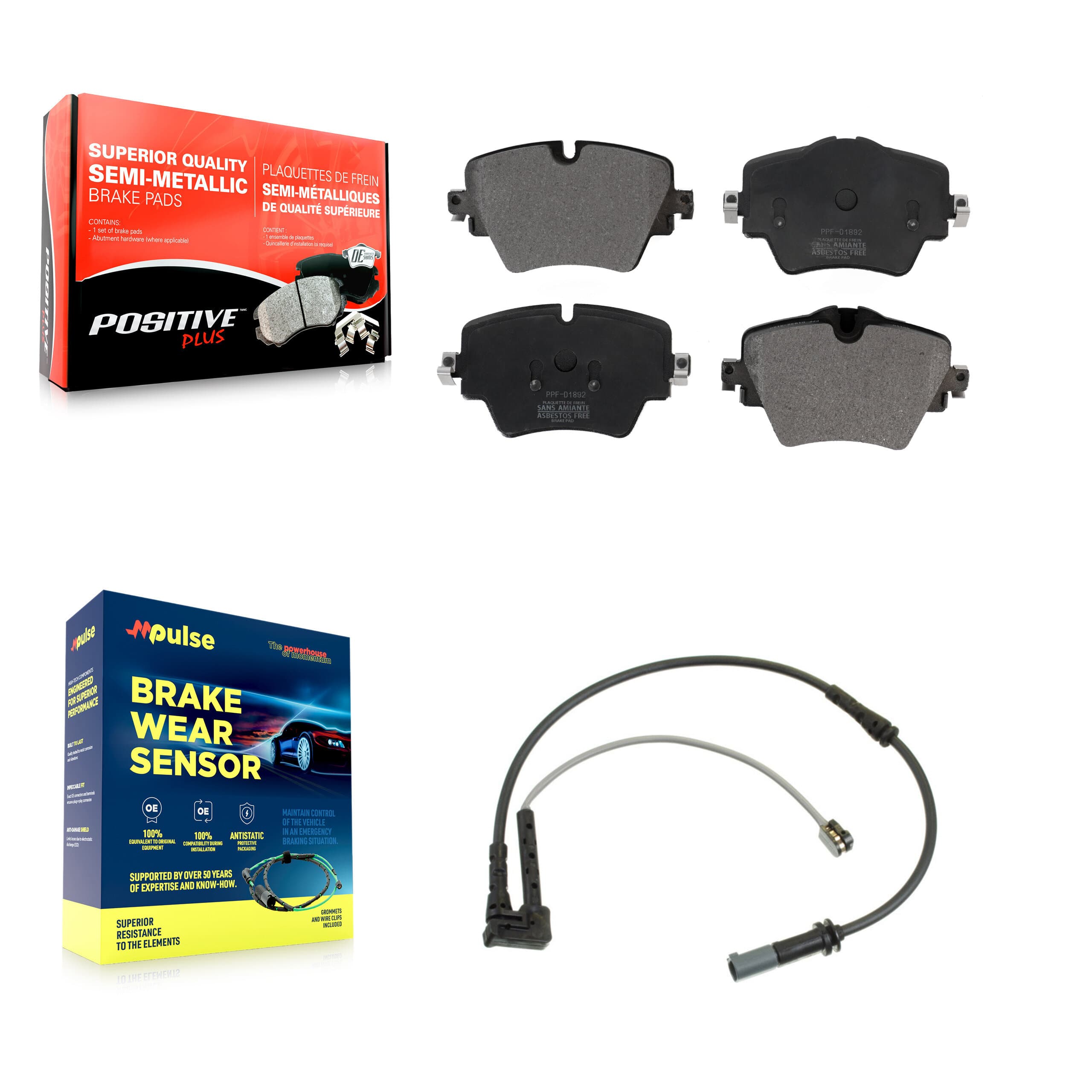 Positive Plus - KPW-100604 - Front Disc Brake Pad Kits image 1