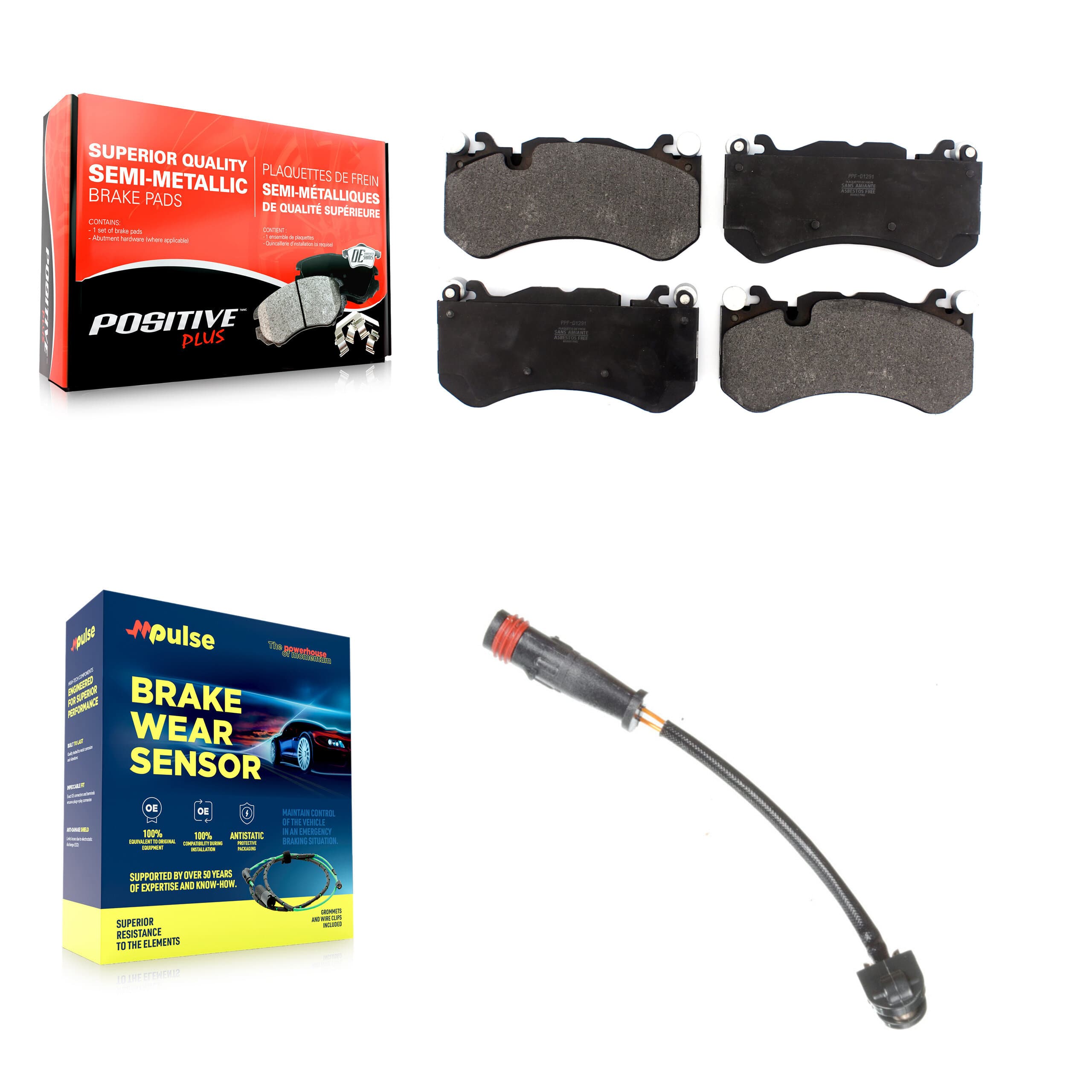 Positive Plus - KPW-100636 - Front Disc Brake Pad Kits image 1